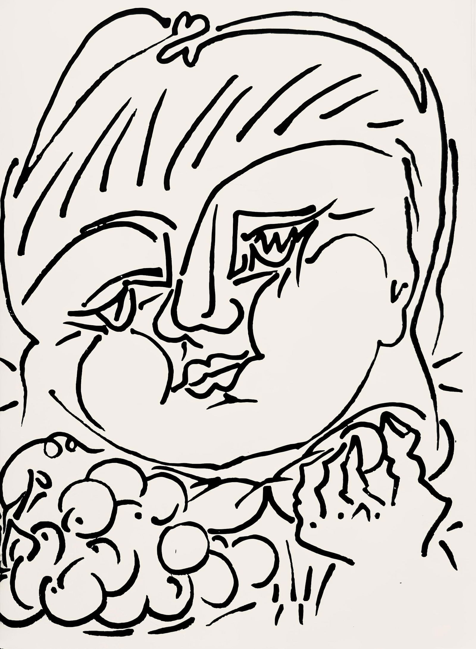 Francoise Gilot, Composition, Pouvoir tout dire, poemes, illustres par Francoise Gilot, Limited: Lithograph on velin d'Arches paper. Paper Size: 7.5 x 5.5 inches. Excellent condition. Inscription: Unsigned and unnumbered, as issued. Notes: From the album, Pouvoir tout dire, poemes, illustres par