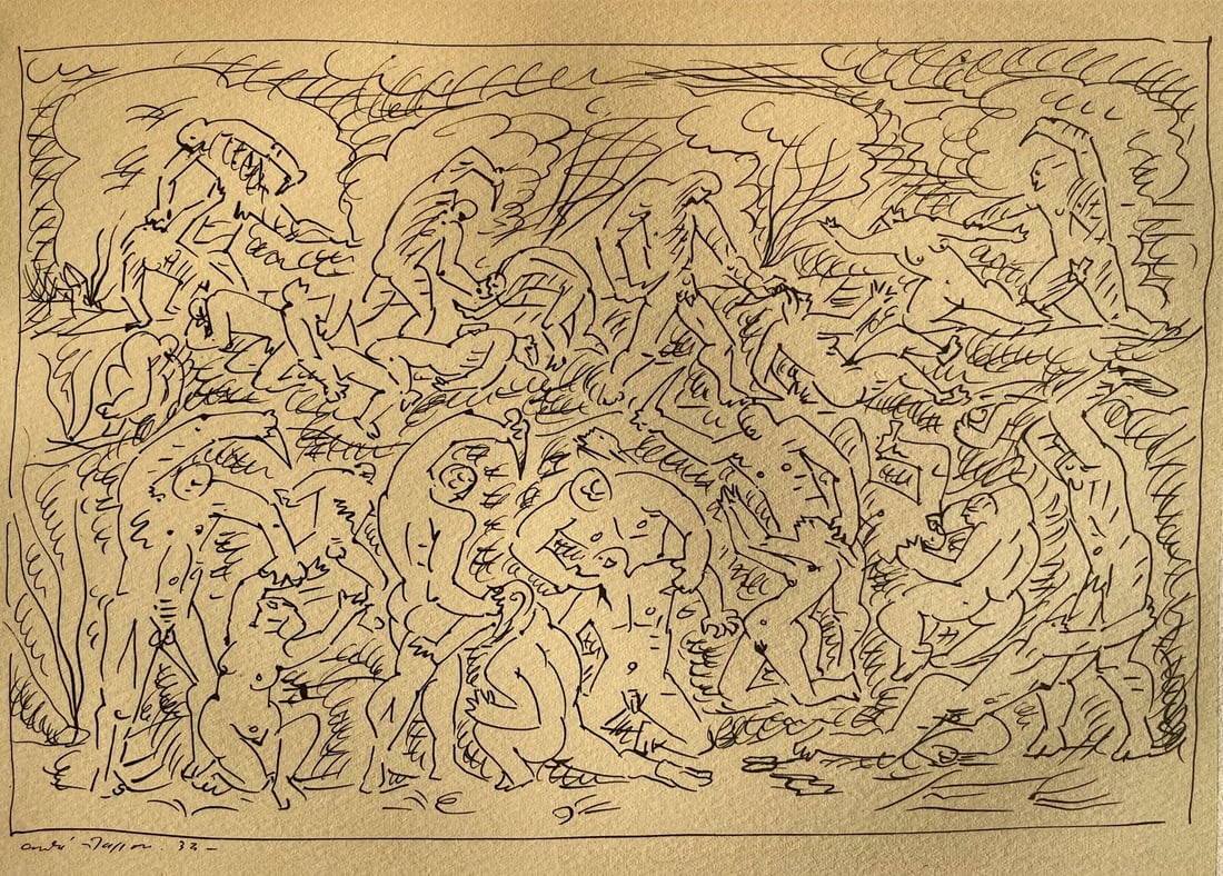 Andre Masson, Massacre, Masson Dessins, Limited Edition Lithograph (1 of 4)