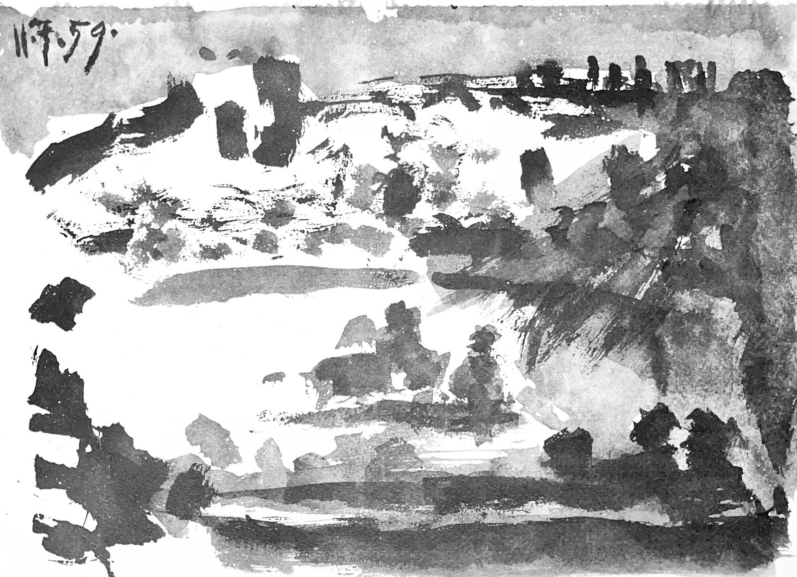 Pablo Picasso, Composition (Bloch 1276; Czwiklitzer 23), Toros y Toreros, Limited Edition Lithograph: Heliogravure on velin paper. Paper Size: 14.75 x 10.5 inches. Inscription: Unsigned and unnumbered, as issued. Notes: From the album, Pablo Picasso, Toros y toreros, 1961. Published by Les Editions Ce