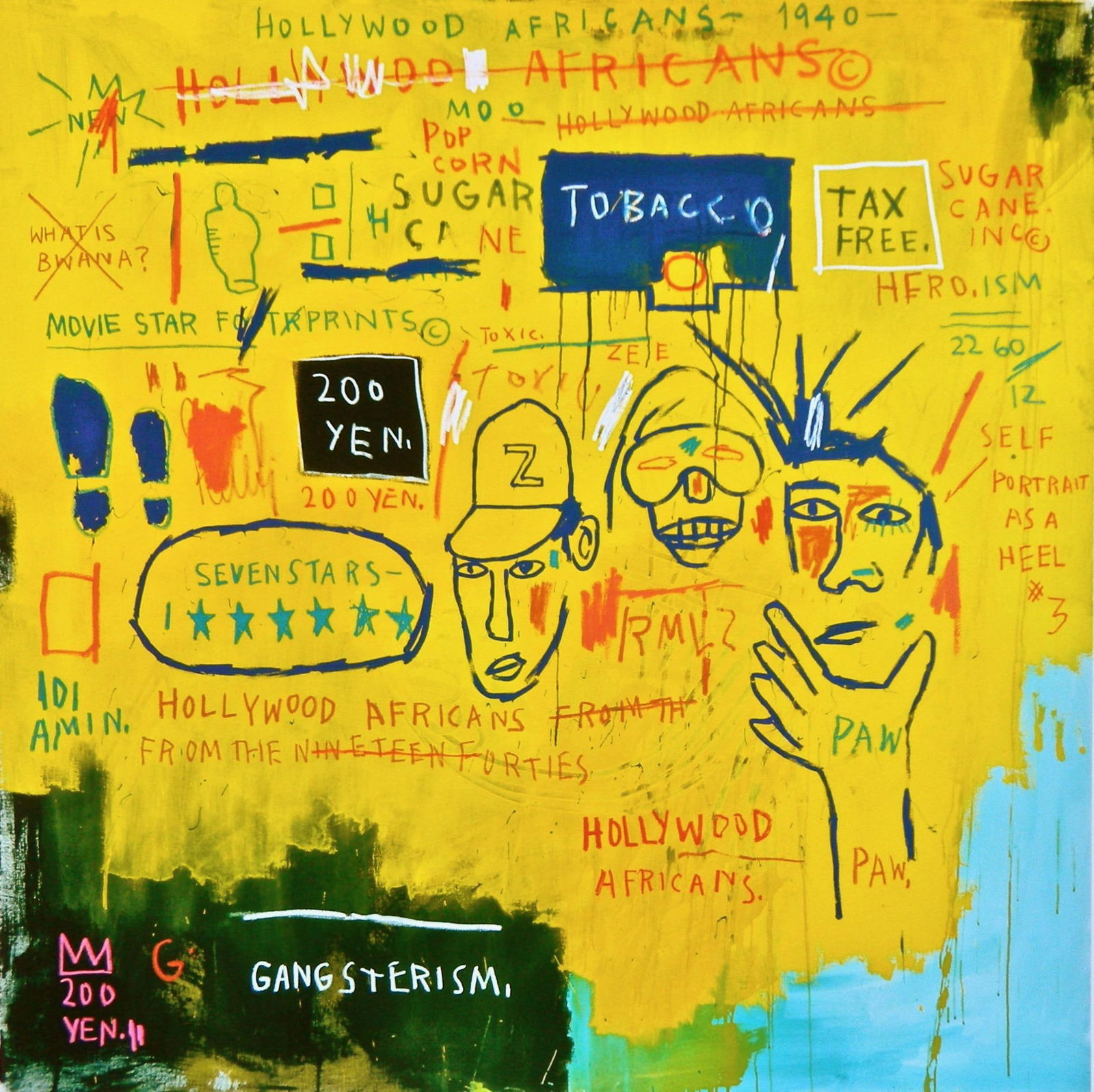 Jean-Michel Basquiat, Hollywood Africans, Official Edition Archival Pigment Print (1 of 4)
