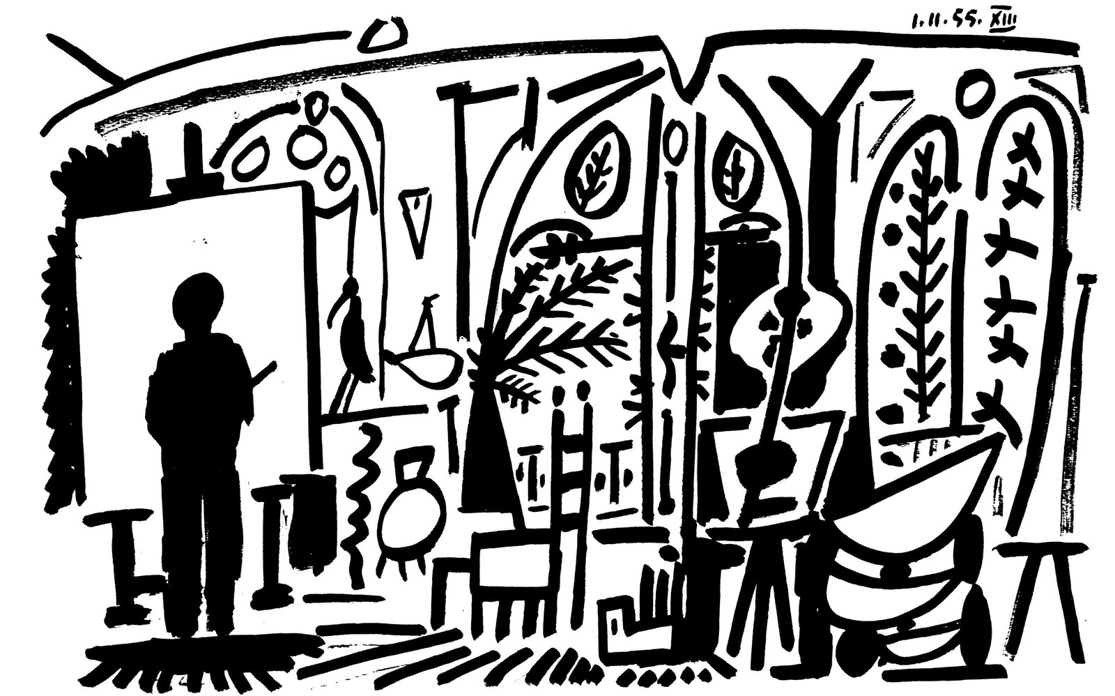 Pablo Picasso, Composition (Cramer 101), Carnet de la Californie, Limited Edition Collotype (1 of 4)