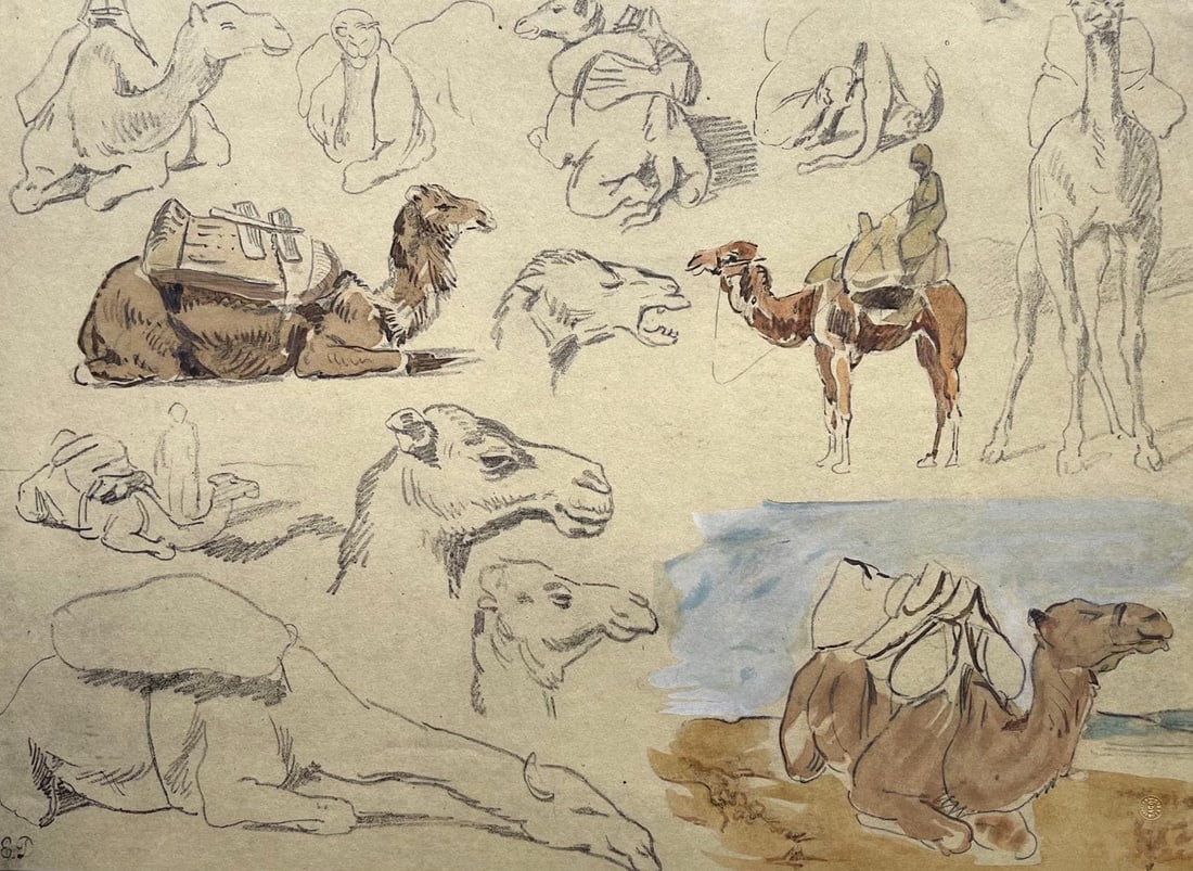 Eugene Delacroix, Composition, Trente et un Dessins et Aquarelles du Maroc, Limited Edition (1 of 4)