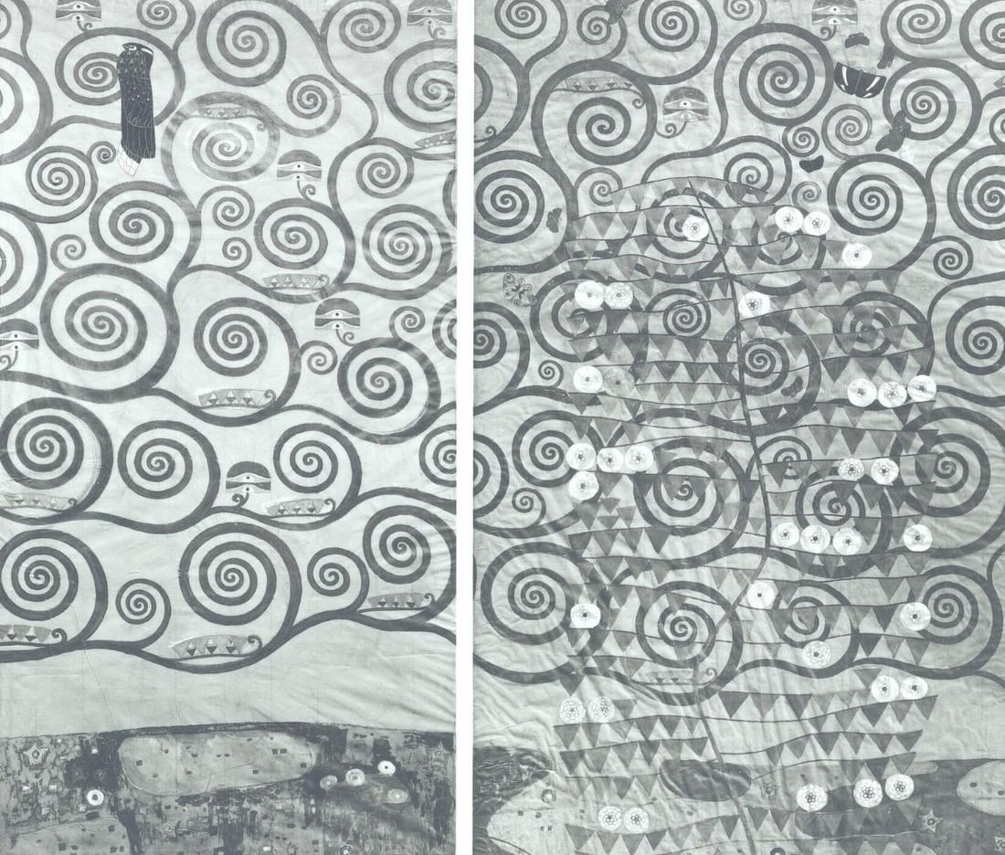 Gustav Klimt, Der Lebensbaum, Fortsetzung, from Eine Nachlese, Limited Edition Heliogravure and: Heliogravure and collotype on velin paper. Paper size: 18.86 x 17.91 inches, overall; 10.75 x 11.65 inches, image size. Inscription: Signed in the plate, and unnumbered, as issued. Condition: Very goo