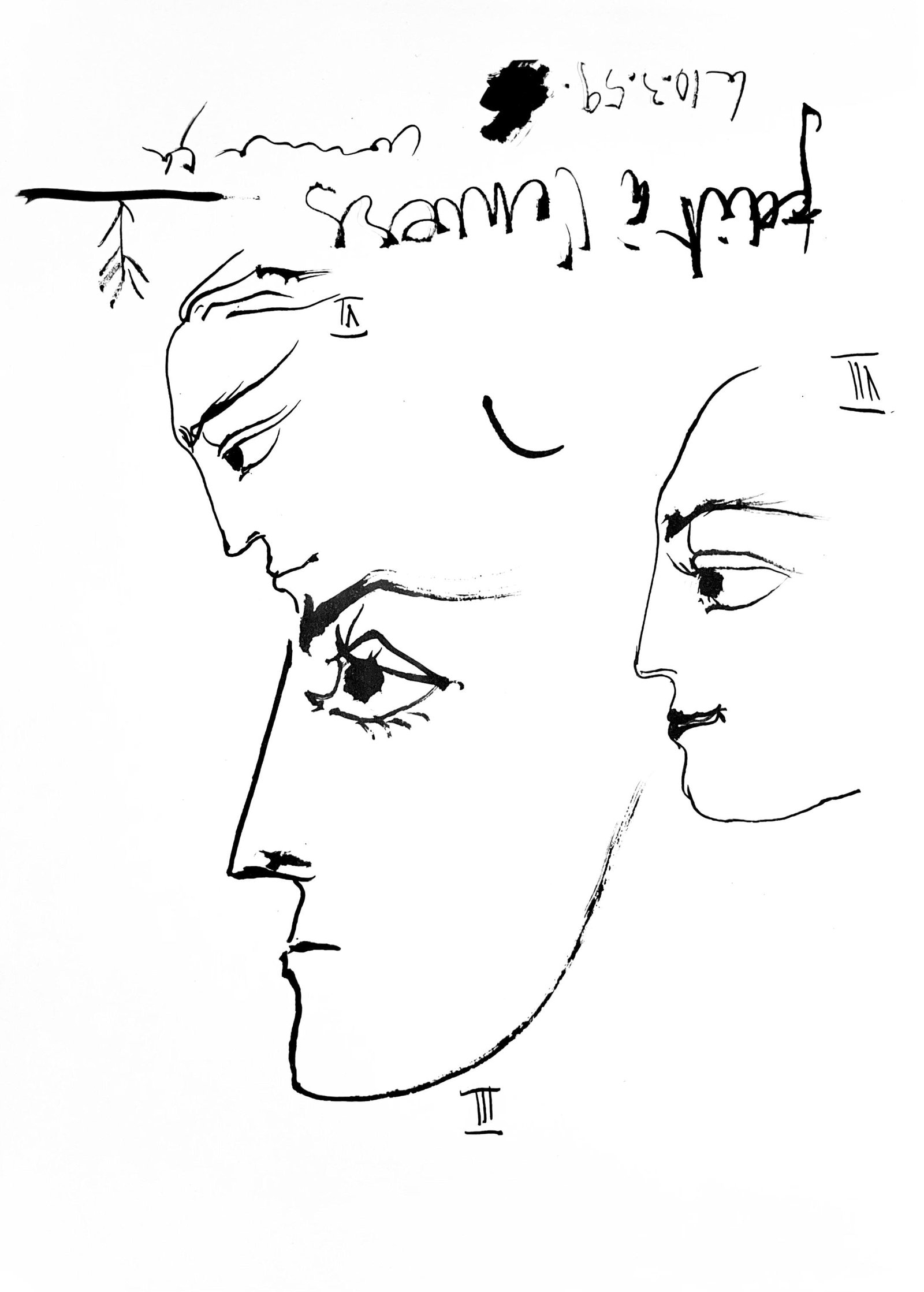 Pablo Picasso, Composition (Bloch 1276; Czwiklitzer 23), Toros y Toreros, Limited Edition Lithograph: Heliogravure on velin paper. Paper Size: 14.75 x 10.5 inches. Inscription: Unsigned and unnumbered, as issued. Notes: From the album, Pablo Picasso, Toros y toreros, 1961. Published by Les Editions Ce