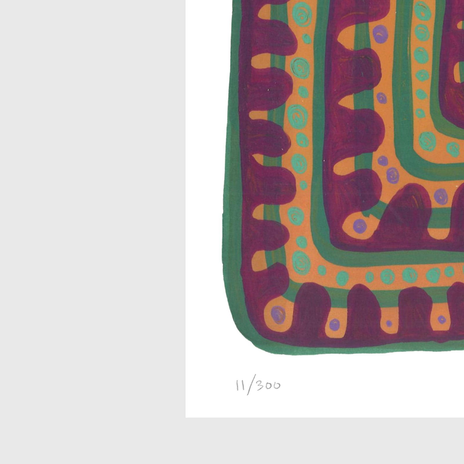 Spiral Drops with Dots - 2