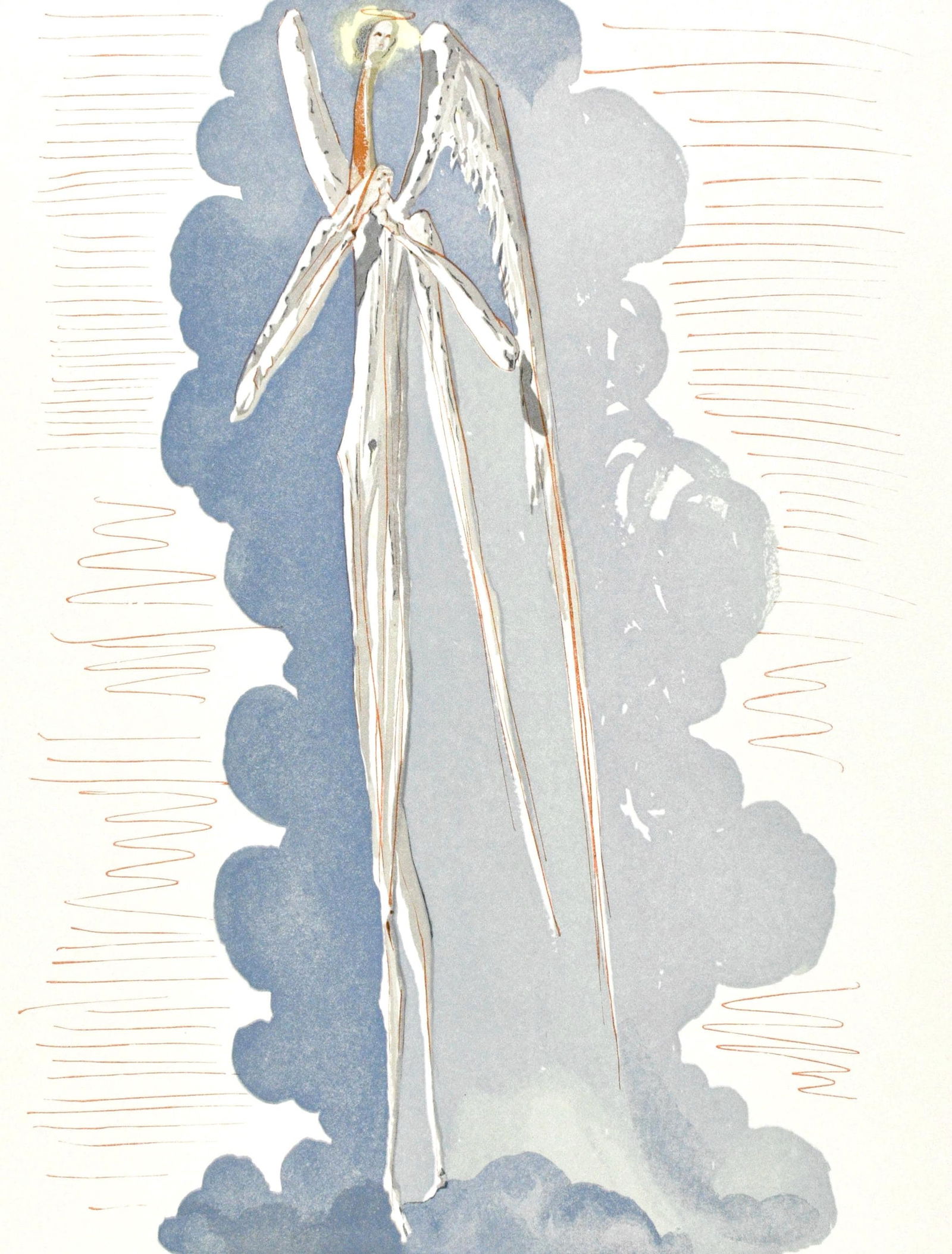 Salvador Dali, Paradiso XXII (Michler/Lopsinger 1039-1138; Field 189-200), La Divina Commedia,: Woodcut in colors on velin pur chiffon de Rives paper. Paper size: 13 x 10.375 inches. Inscription: Unsigned and unnumbered, as issued. Catalogue raisonne references: Dali, Salvador, et al. Salvador D