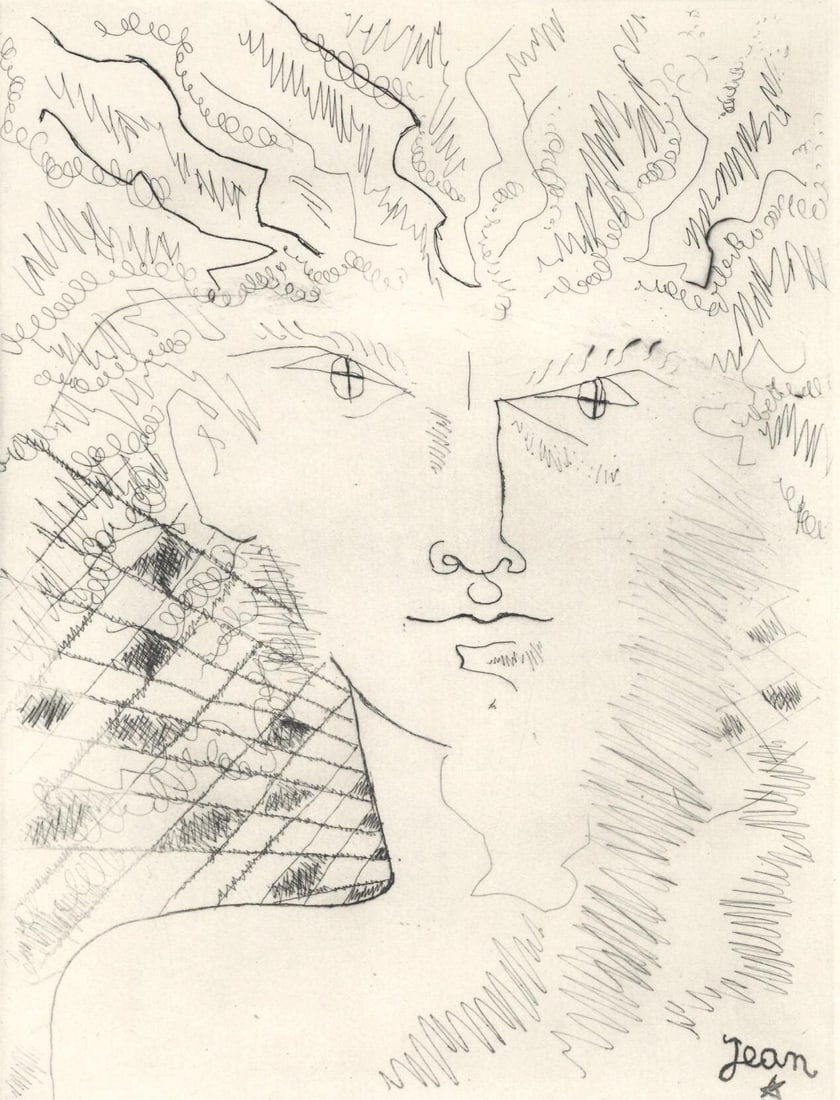 Jean Cocteau, Composition, Alternance, Limited Edition Etching (1 of 4)
