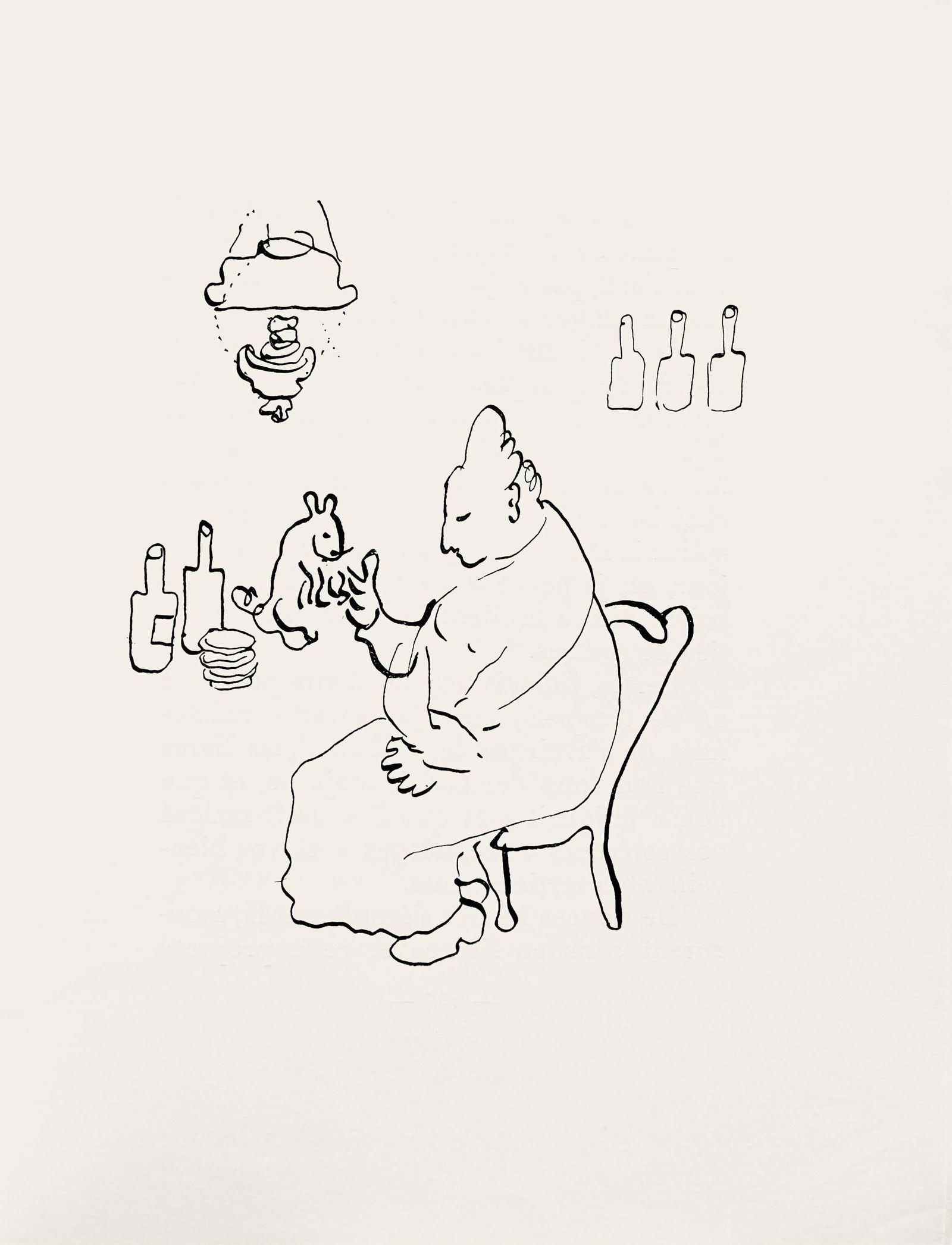 Marc Chagall, Composition, Suite Provinciale avec 92 dessins inedits de Marc Chagall, Limited: Lithograph on velin de Rives paper. Unsigned and unnumbered, as issued. Paper Size: 9.75 x 7.5 inches. Excellent condition, with text on verso, as issued. Notes: From the album, Suite Provinciale avec