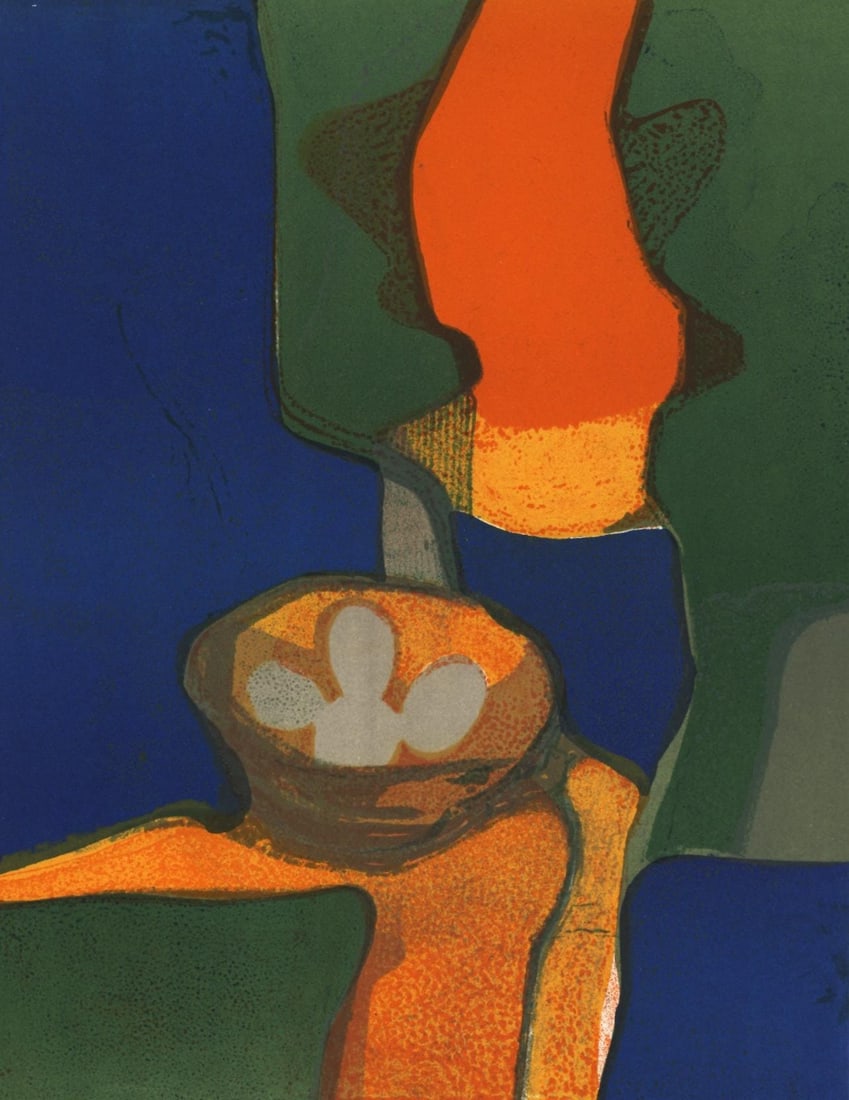 Andre Minaux, Composition, L'Odyssee, Limited Edition Lithograph (1 of 4)
