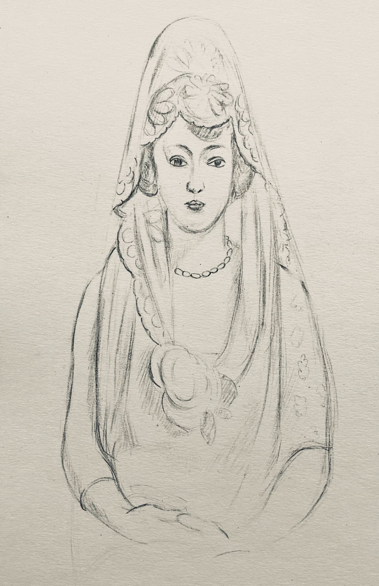 Henri Matisse, Composition (Dutel 3), Dessins de Henri-Matisse, Limited Edition Lithograph: Lithograph on velin Lafuma paper. Unsigned and unnumbered. Paper Size: 10 x 8 inches. Excellent condition. Notes: From the album, Dessins de Henri-Matisse, 1925. Published by Editions des Quatre Chemi