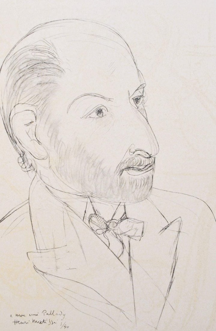 Henri Matisse, Le peintre Pallady, Portraits par Henri Matisse, Limited Edition Heliogravure (1 of 4)