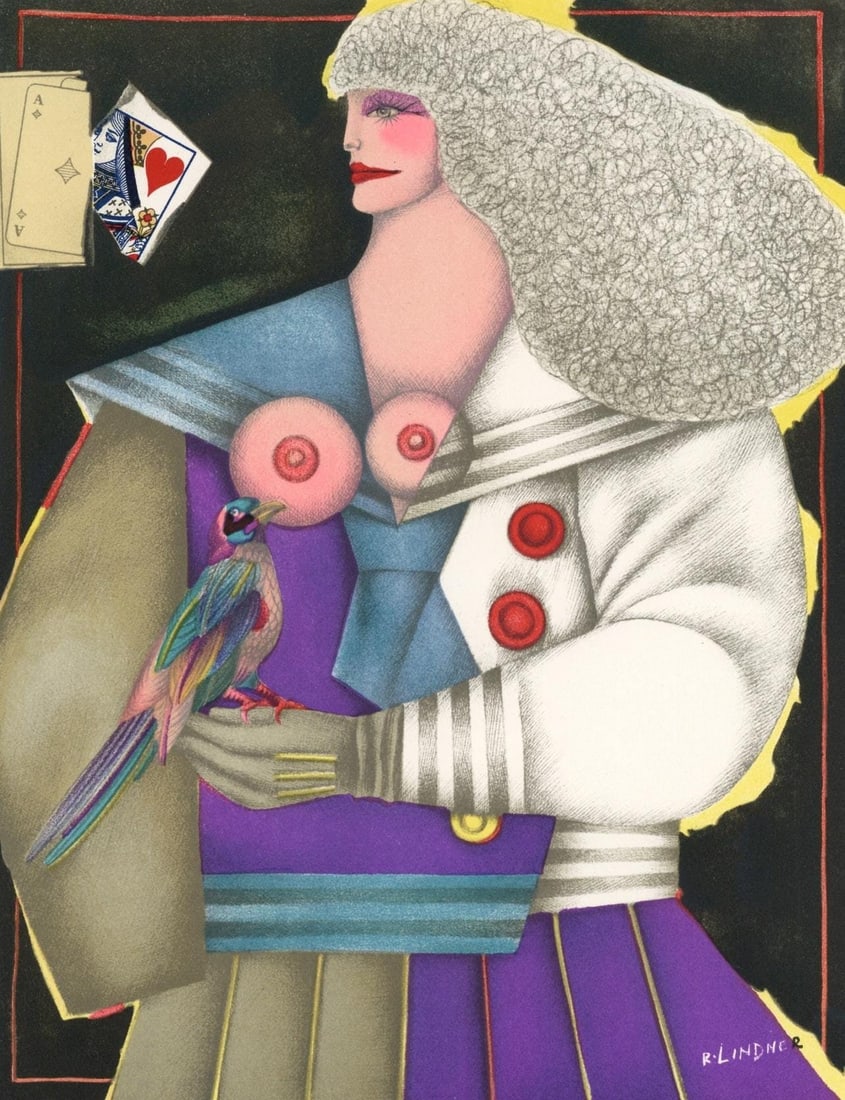 Richard Lindner, Composition, XXe siecle, Limited Edition Lithograph (1 of 4)