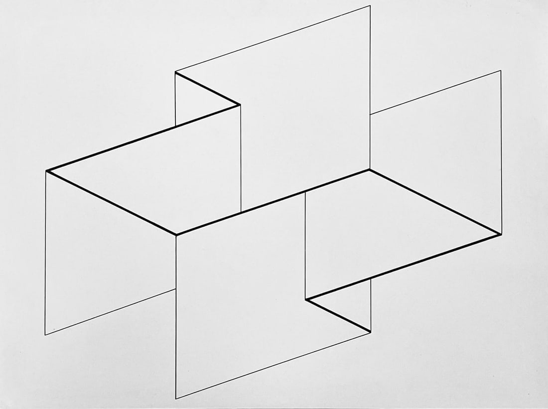 Josef Albers, Composition, Josef Albers Zeichnungen Drawings, Limited Edition Lithograph (1 of 4)