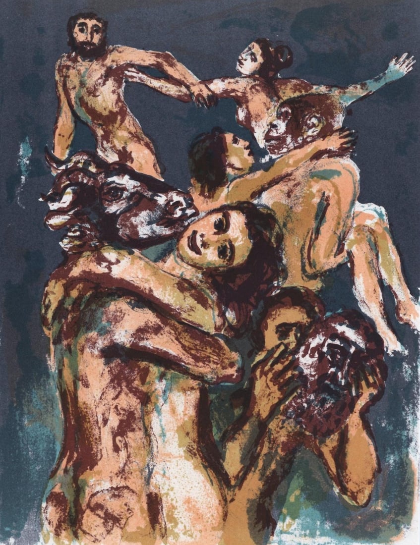 Walter Spitzer, Composition, L'Odyssee, Limited Edition Lithograph (1 of 4)