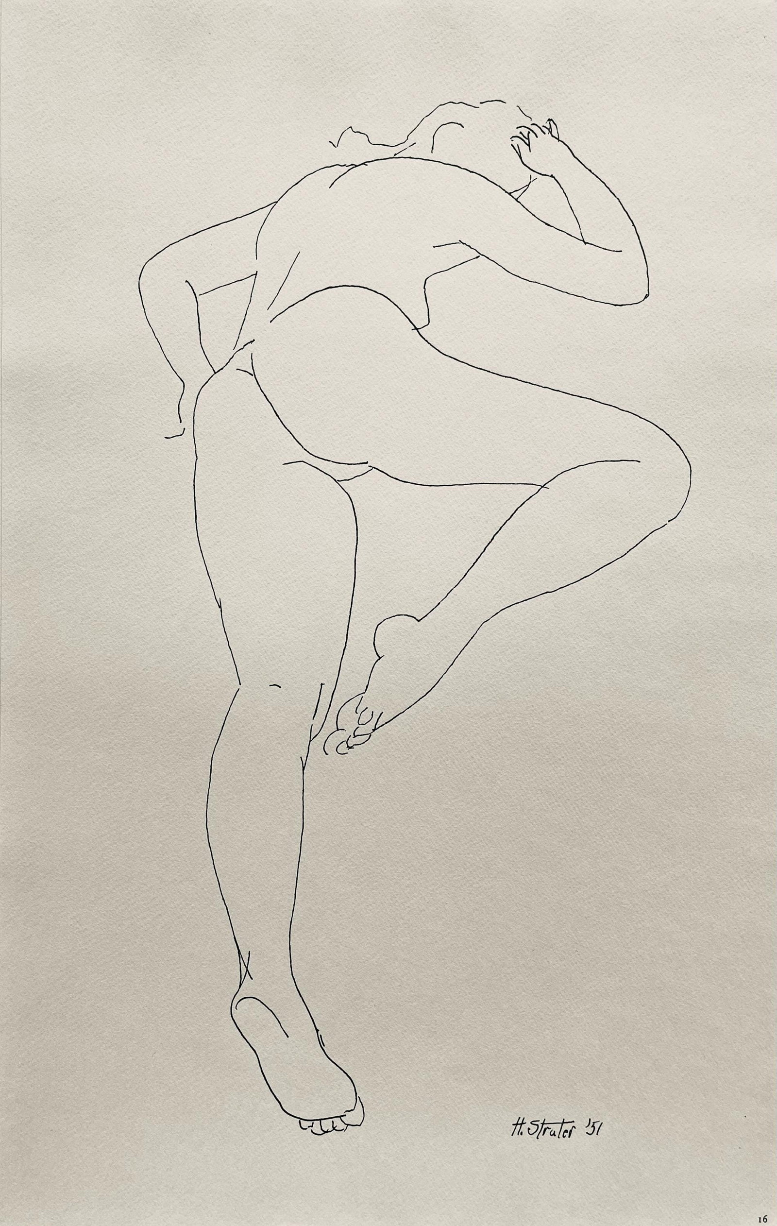 Henry Strater, Composition, 24 Drawings by Henry Strater, Limited Edition Lithograph (1 of 4)