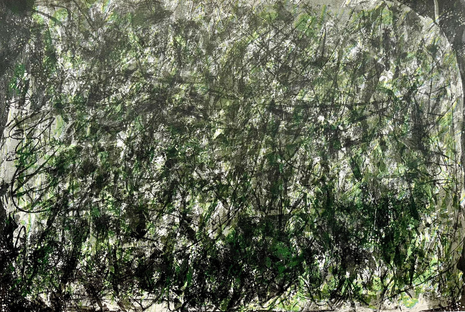 Francois Fiedler, Composition, Derriere le miroir, Limited Edition Lithograph (1 of 4)