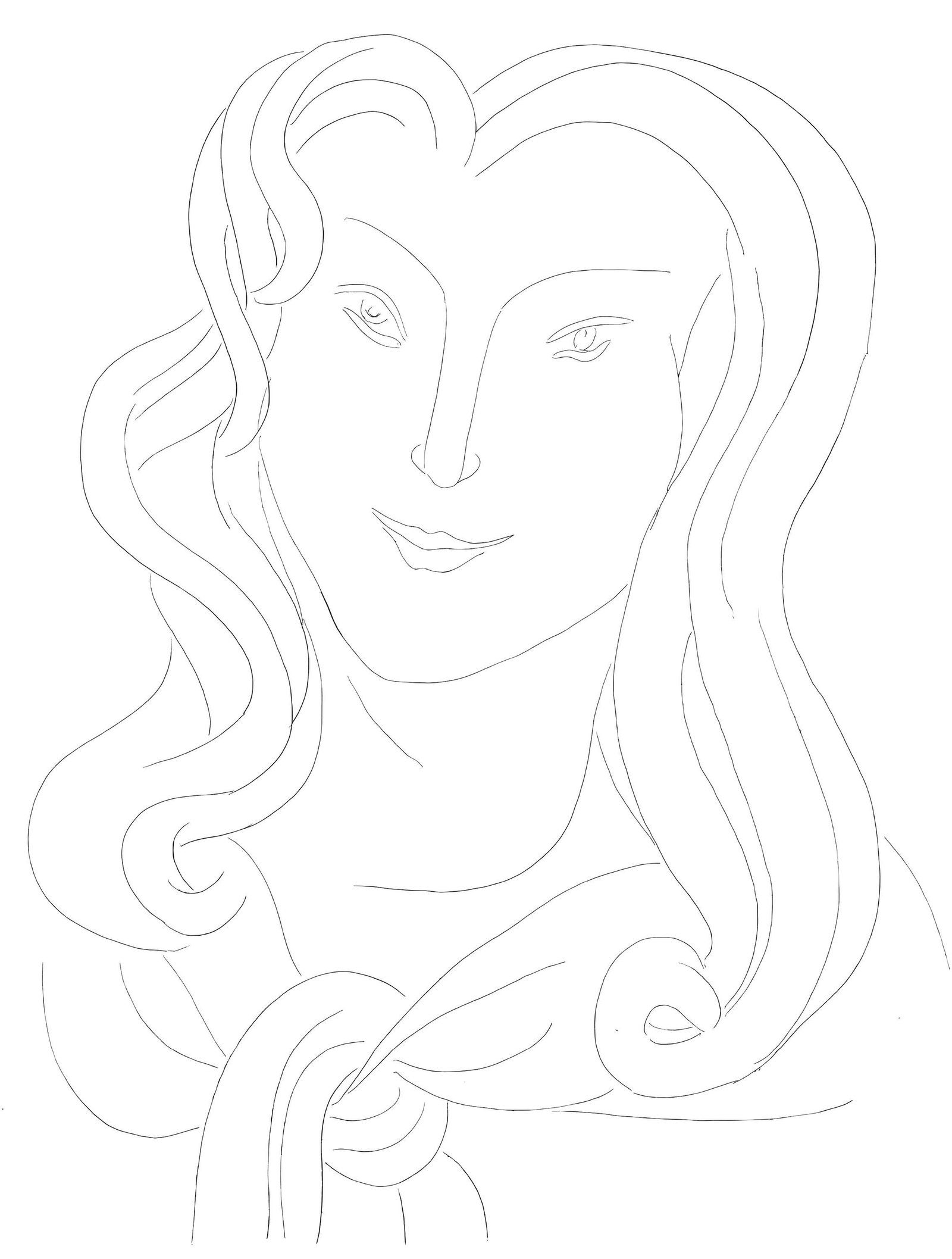 Henri Matisse, Autre Eventail, de Mademoiselle Mallarme, Poesies de Stephane Mallarme, Limited: Lithograph on velin papier bouffant des Papeteries de Casteljaloux paper. Paper Size: 11.02 x 8.46 inches. Inscription: Unsigned and unnumbered, as issued. Condition: Very good/excellent, consistent w