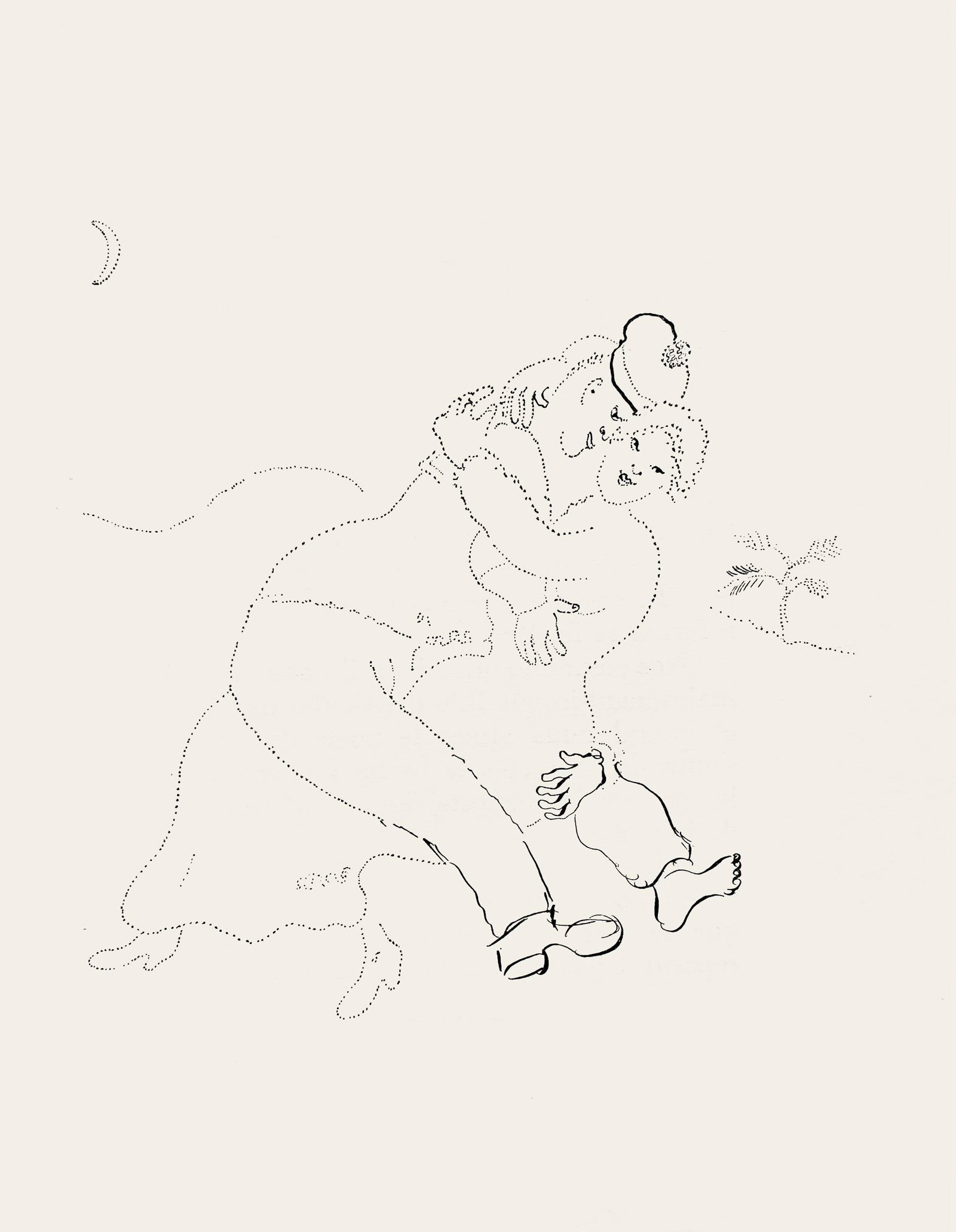 Marc Chagall, Composition, Suite Provinciale avec 92 dessins inedits de Marc Chagall, Limited: Lithograph on velin de Rives paper. Unsigned and unnumbered, as issued. Paper Size: 9.75 x 7.5 inches. Excellent condition, with text on verso, as issued. Notes: From the album, Suite Provinciale avec