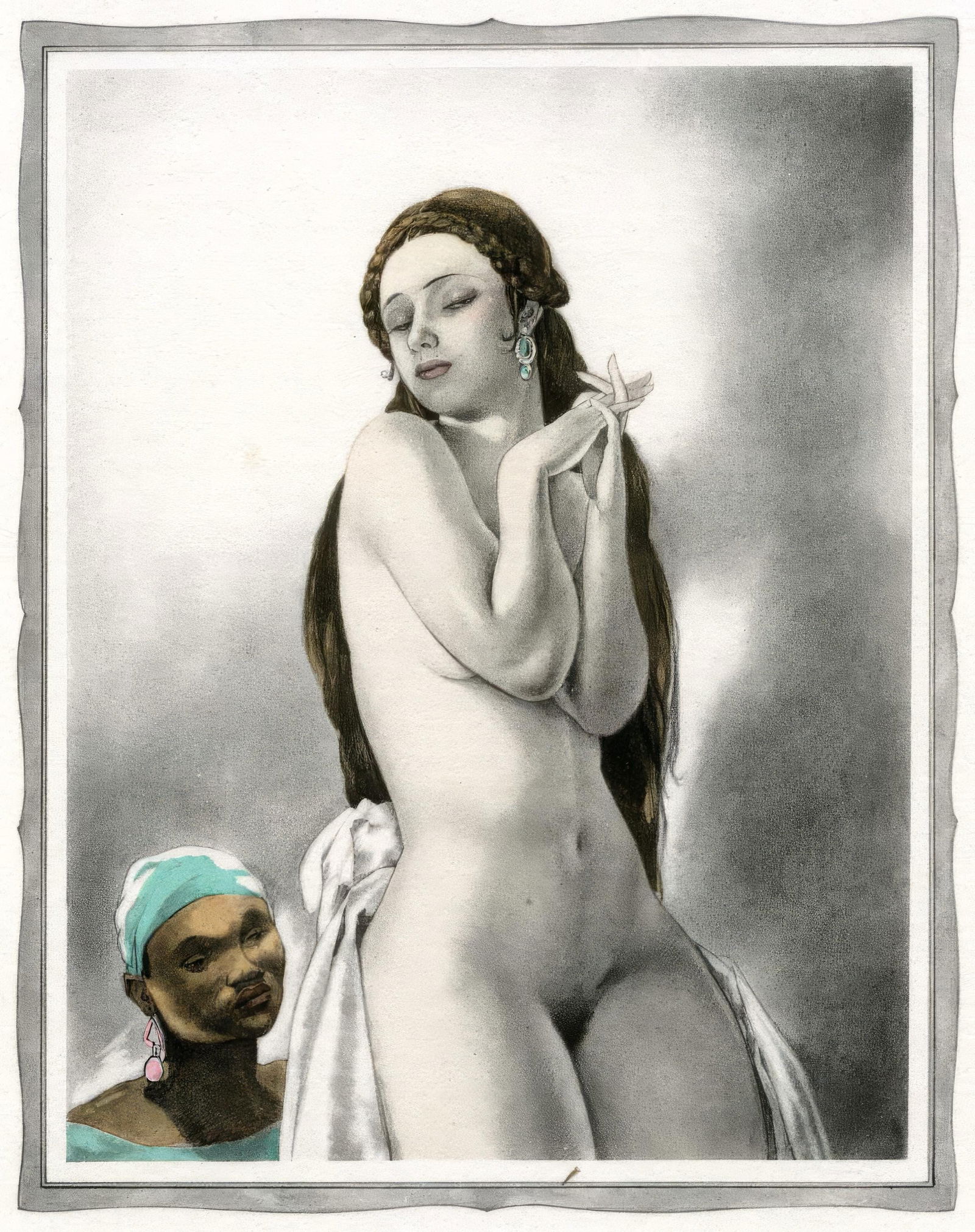 Umberto Brunelleschi, Untitled, from The Tales of Boccaccio, Limited Edition Lithograph and Pochoir, (1 of 4)