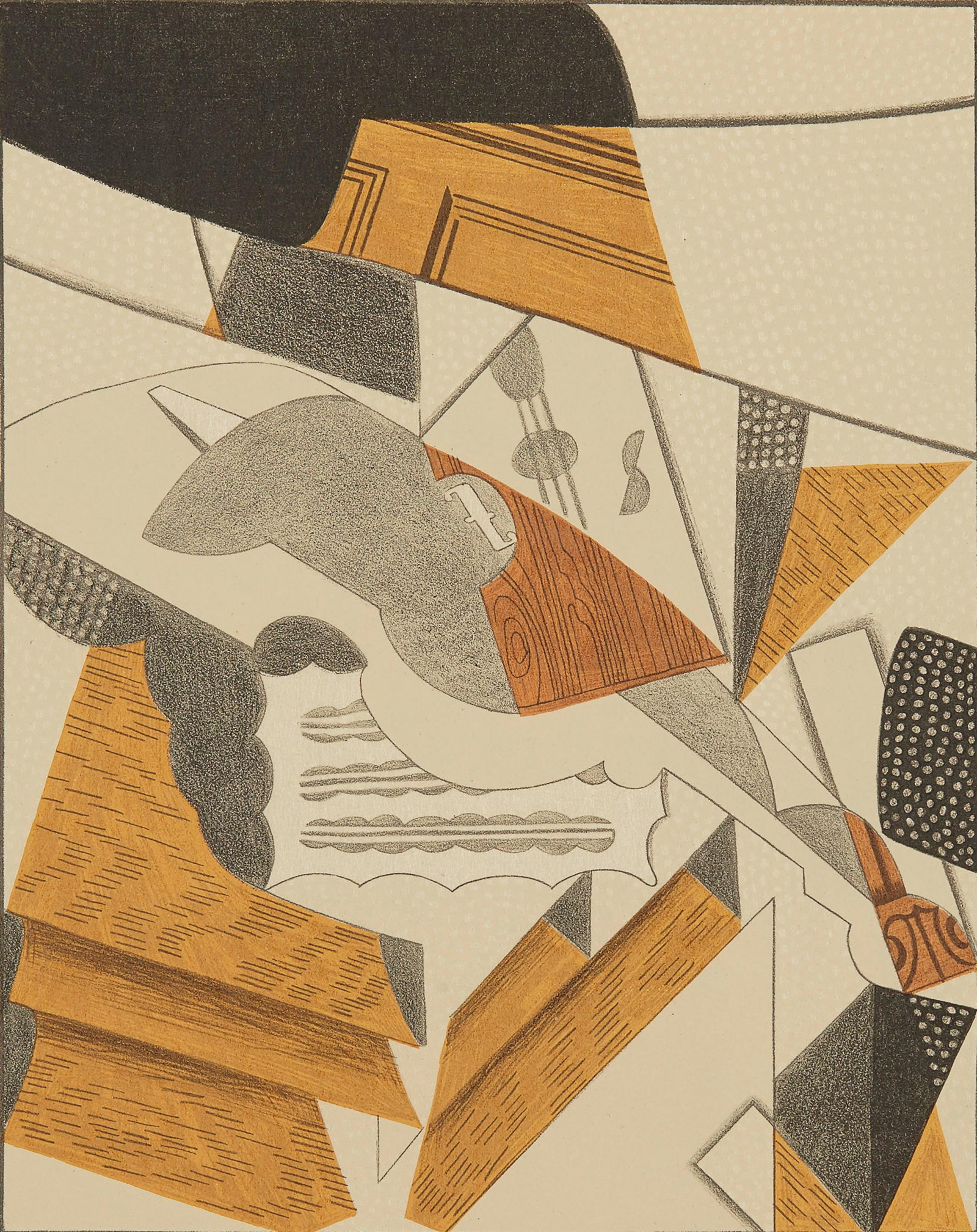 Juan Gris, Violon (Kahnweiler 1969), Au Soleil du Plafond, Limited Edition Lithograph (1 of 4)