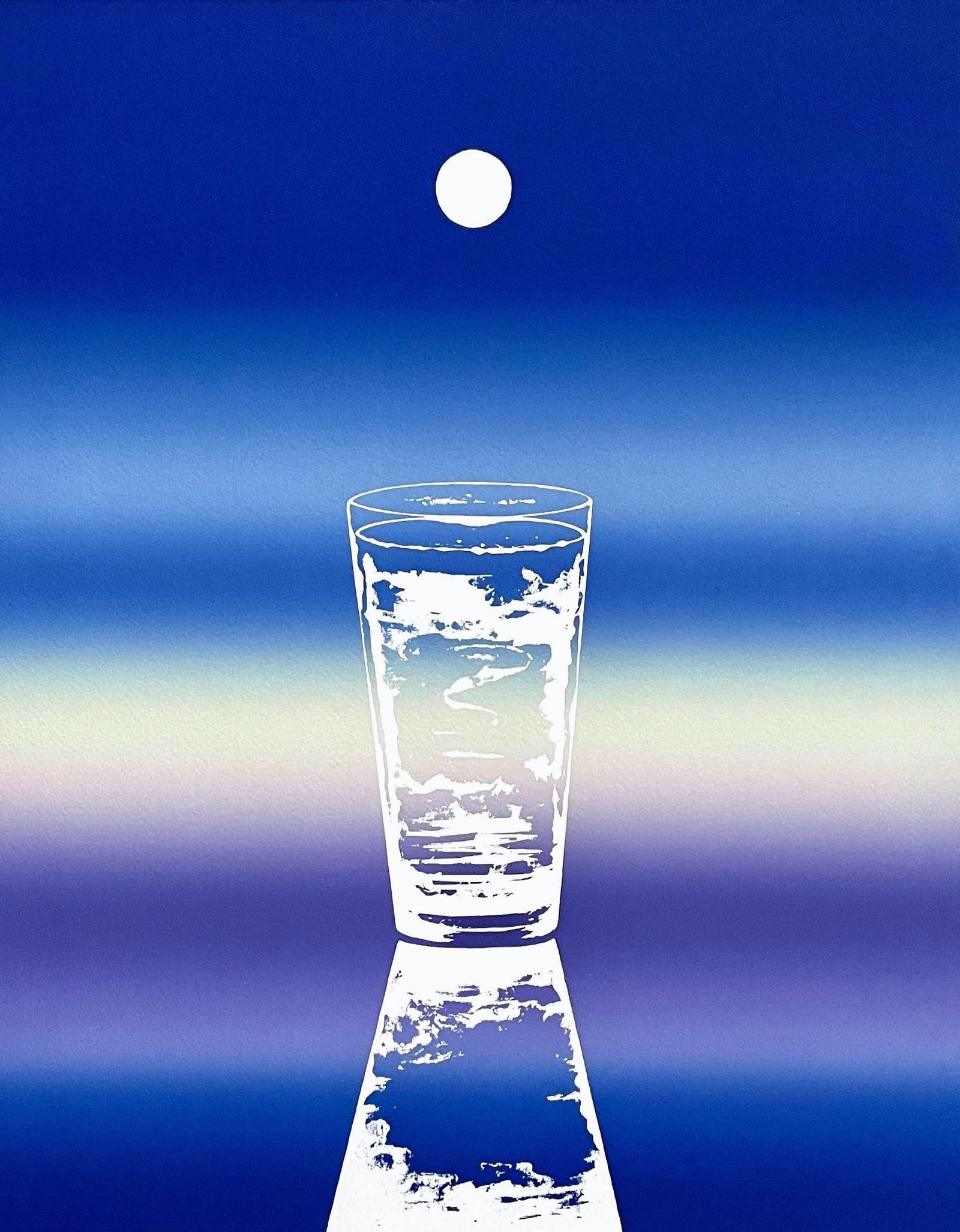 James Rosenquist, My Mind Is a Glass of Water (Glenn 58), Prints for Phoenix House, Limited Edition: Lithograph in colors on velin d'Arches paper. Paper Size: 28.375 x 22.5 inches. Inscription: Hand signed and numbered, as issued. Catalogue raisonne references: Glenn, Constance W., et al. Time Dust,