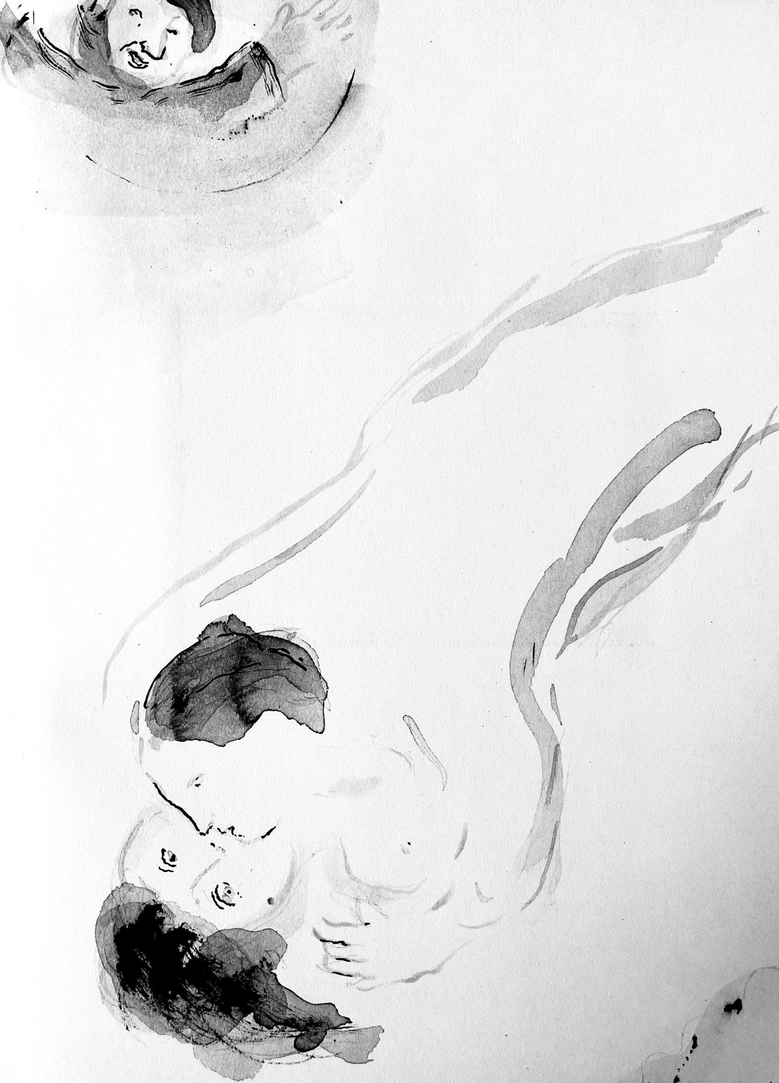 Marc Chagall, Composition, Contes de Boccace, Verve: Revue Artistique et Litteraire, Limited Edition: Lithograph on velin des Papeteries du Marais paper. Unsigned and unnumbered. Paper Size: 13.94 x 10.31 inches. Excellent condition. Notes: From the volume, Verve: Revue Artistique et Litteraire, Vol.