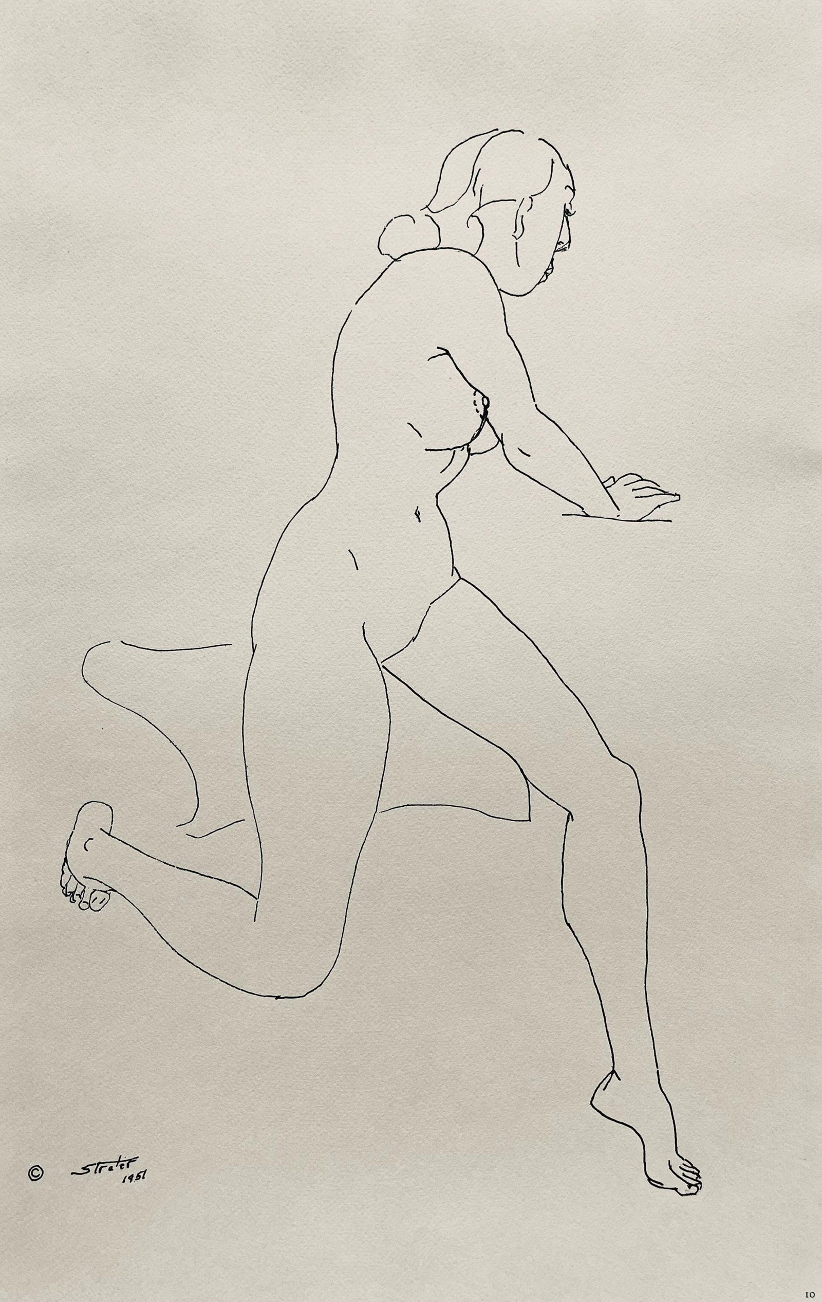 Henry Strater, Composition, 24 Drawings by Henry Strater, Limited Edition Lithograph (1 of 4)