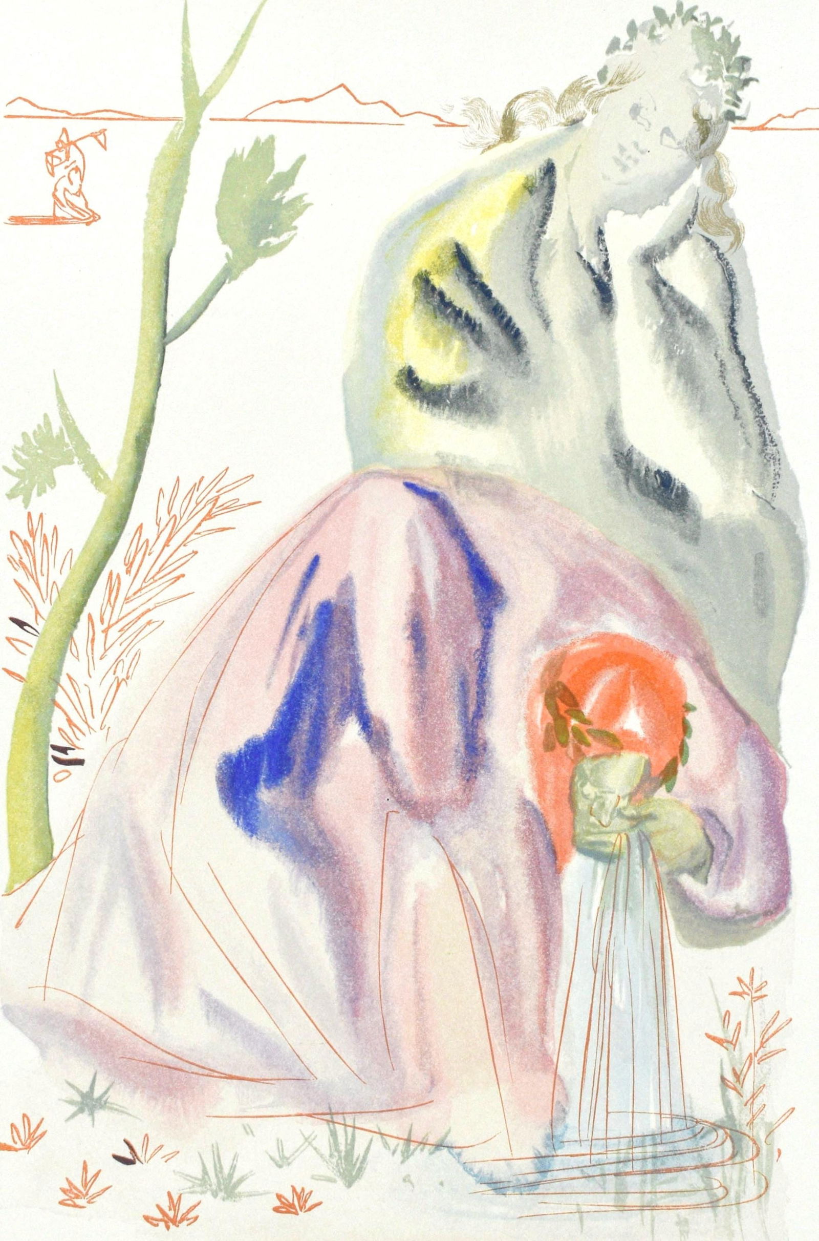 Salvador Dali, Le Purgatoire XXI (Michler/Lopsinger 1039-1138; Field 189-200), La Divine Comedie, (1 of 4)