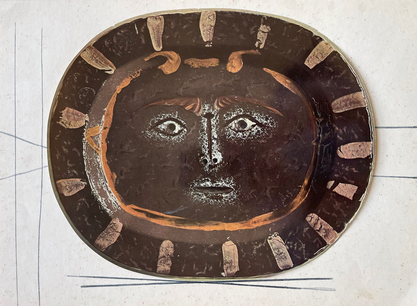 Pablo Picasso, etude pour la ceramique, Ceramiques de Picasso (Orozco 105), Limited Edition (1 of 4)