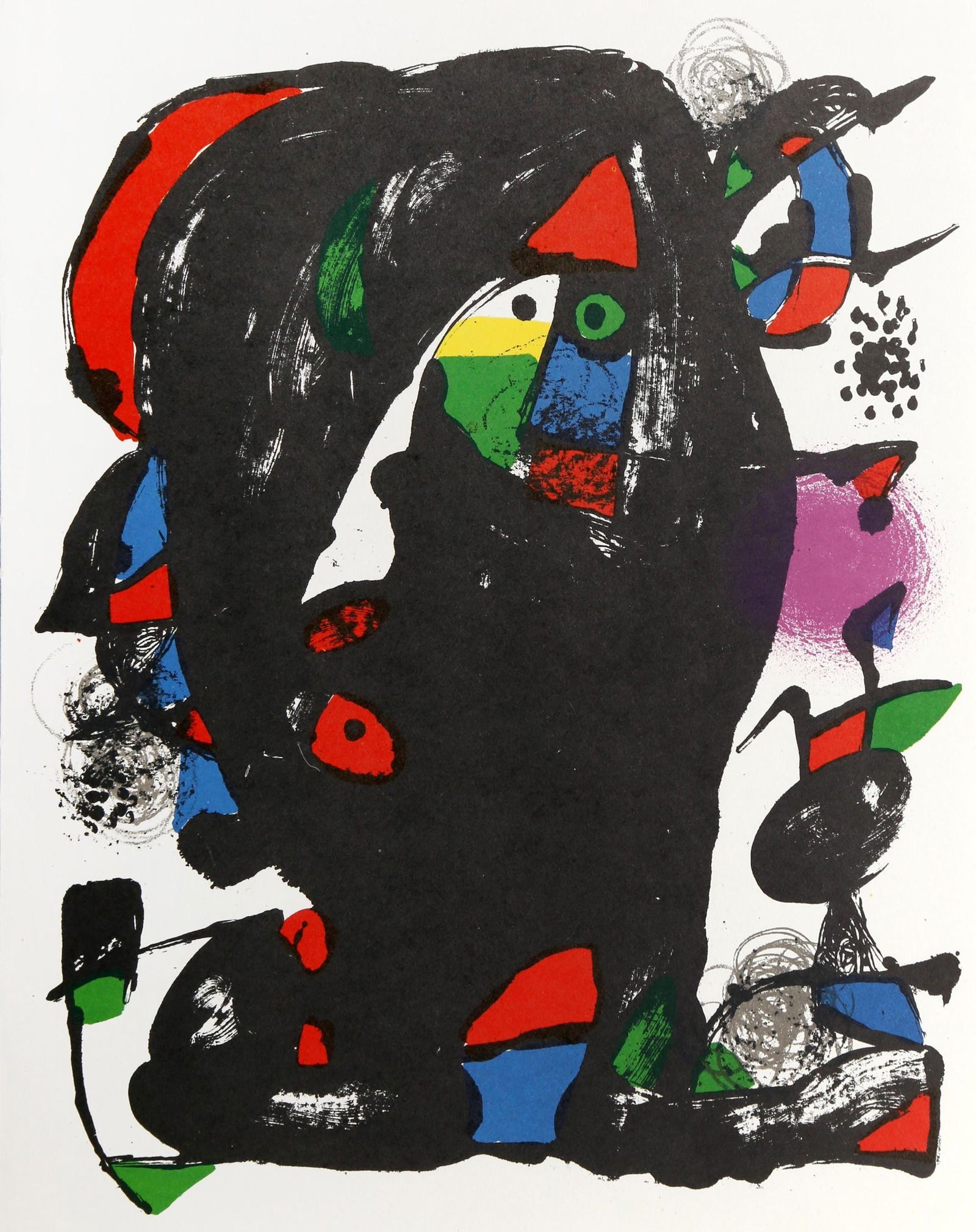 Joan Miro, Composition, (Cramer 249; Mourlot 1259), Joan Miro Lithographs, Limited Edition (1 of 4)