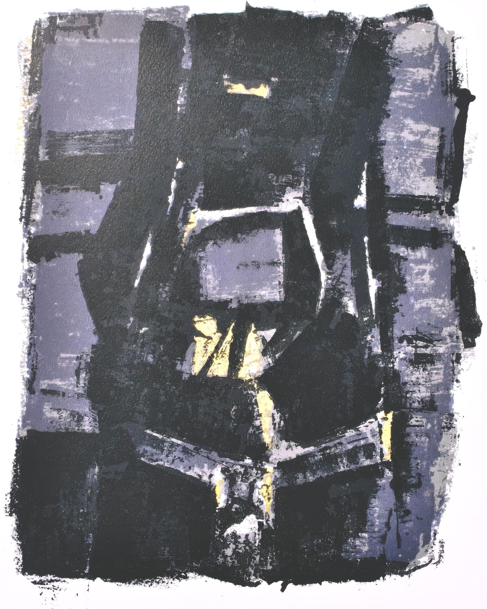 Orlando Pelayo, Composition, Œuvres completes d'Albert Camus, Limited Edition Lithograph: This exquisite lithograph by Orlando Pelayo (1920-1990), titled Sans titre (Untitled), originates from the 1962 album Albert Camus, oeuvres completes, Essais litteraires Noces, l'ete L'exil et le roya