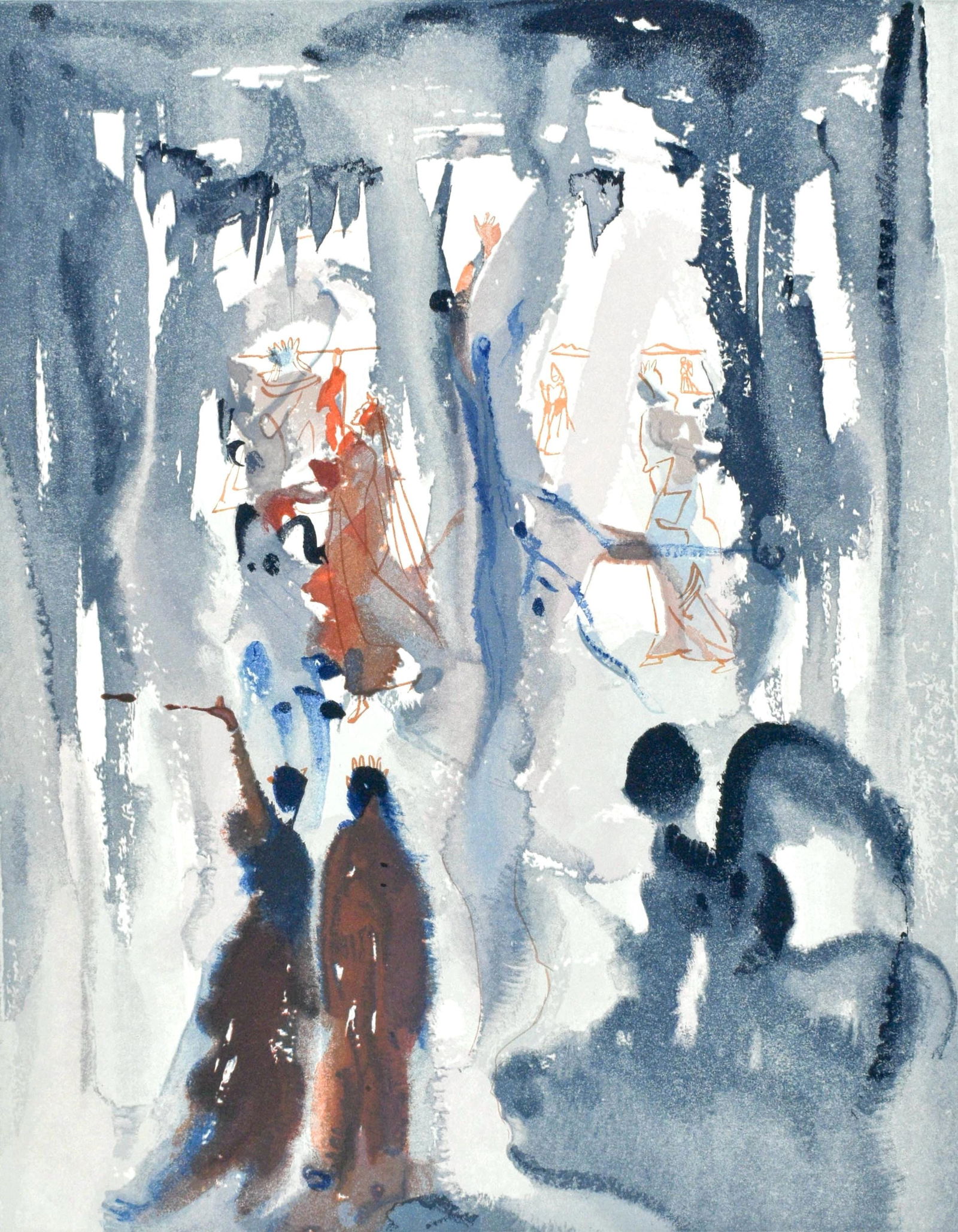 Salvador Dali, Paradiso XIII (Michler/Lopsinger 1039-1138; Field 189-200), La Divina Commedia,: Woodcut in colors on velin pur chiffon de Rives paper. Paper size: 13 x 10.375 inches. Inscription: Unsigned and unnumbered, as issued. Catalogue raisonne references: Dali, Salvador, et al. Salvador