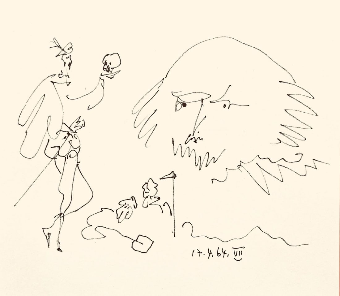 Pablo Picasso, Shakespeare VII (Bloch 1197), Picasso-Aragon Shakespeare, Limited Edition Lithograph (1 of 4)