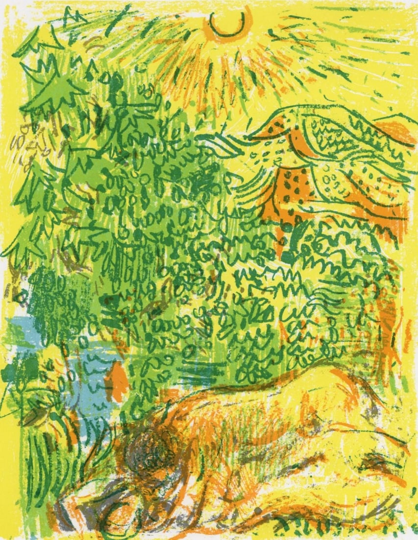 Andre Cottavoz, Composition, L'Odyssee, Limited Edition Lithograph (1 of 4)