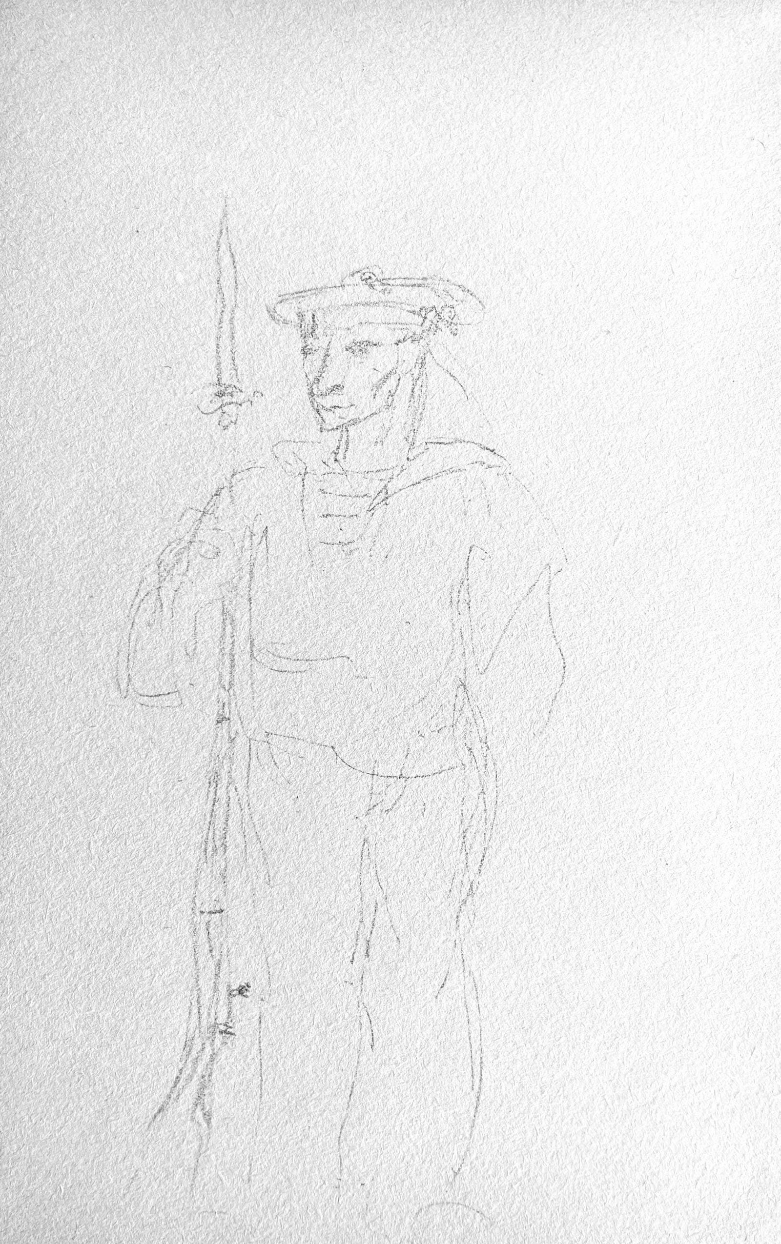 Henri de Toulouse-Lautrec, Composition, Toulouse-Lautrec, Album De Marine, Limited Edition: Lithograph and stencil on Papeteries de Rives paper. Paper size: 8.86 x 5.71 inches. Excellent condition. Inscription: Unsigned and unnumbered, as issued. Notes: From the album, Toulouse-Lautrec Album