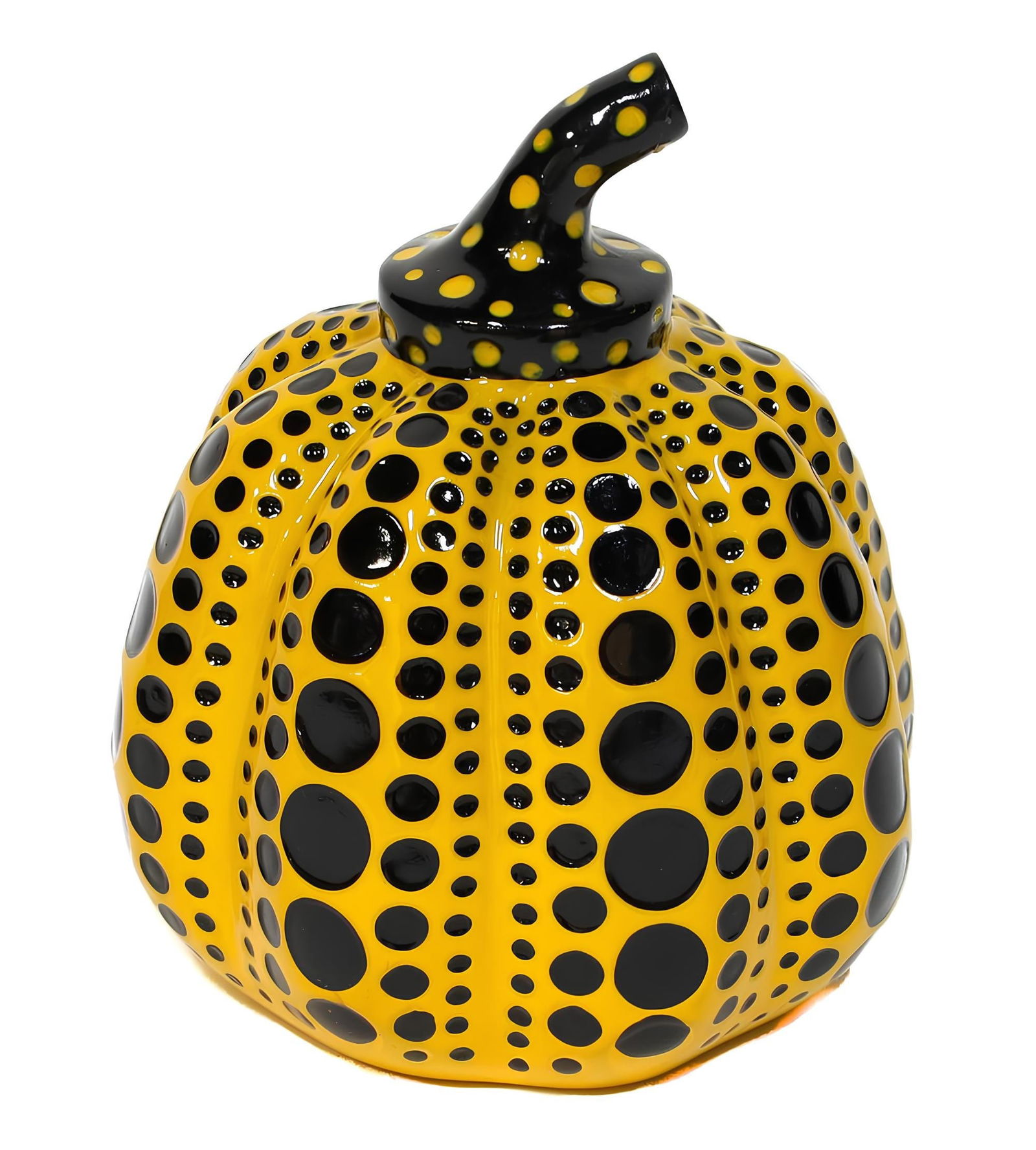 Yayoi Kusama ??? ??, Pumpkin, Yellow/Black, Limited Edition Cast Resin Sculpture (1 of 4)