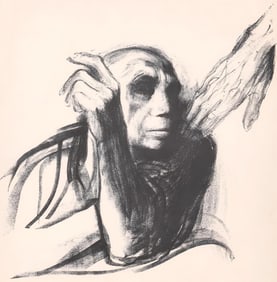 Kathe Kollwitz, Call of Death (Ruf des Todes), Limited Edition Lithograph