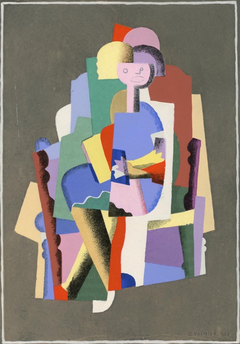 Georges Valmier, Composition, L'Art Cubiste, Theories et Realistions, Limited Edition Lithograph (1 of 4)