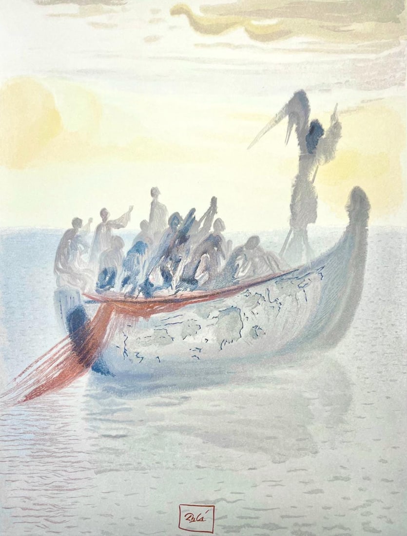 Salvador Dali, Fegefeuer II (Michler/Lopsinger 1039-1138; Field 189-200), Die Gottliche Komodie, (1 of 4)