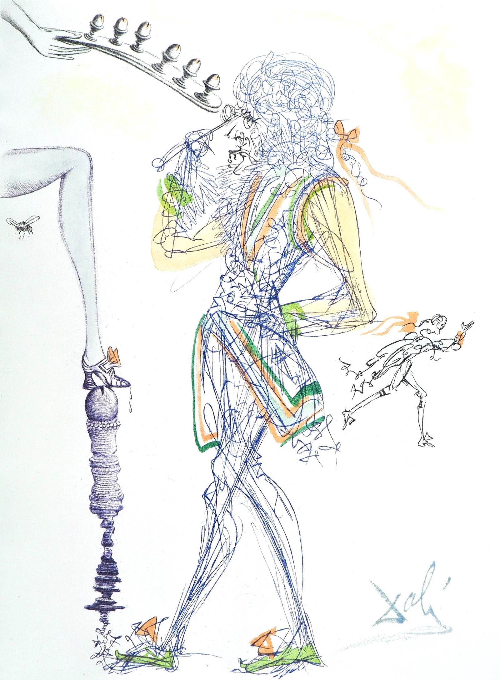 Salvador Dali, Composition (Field 67-4; M/L 174-187), Dali illustre Casanova, Limited Edition (1 of 4)