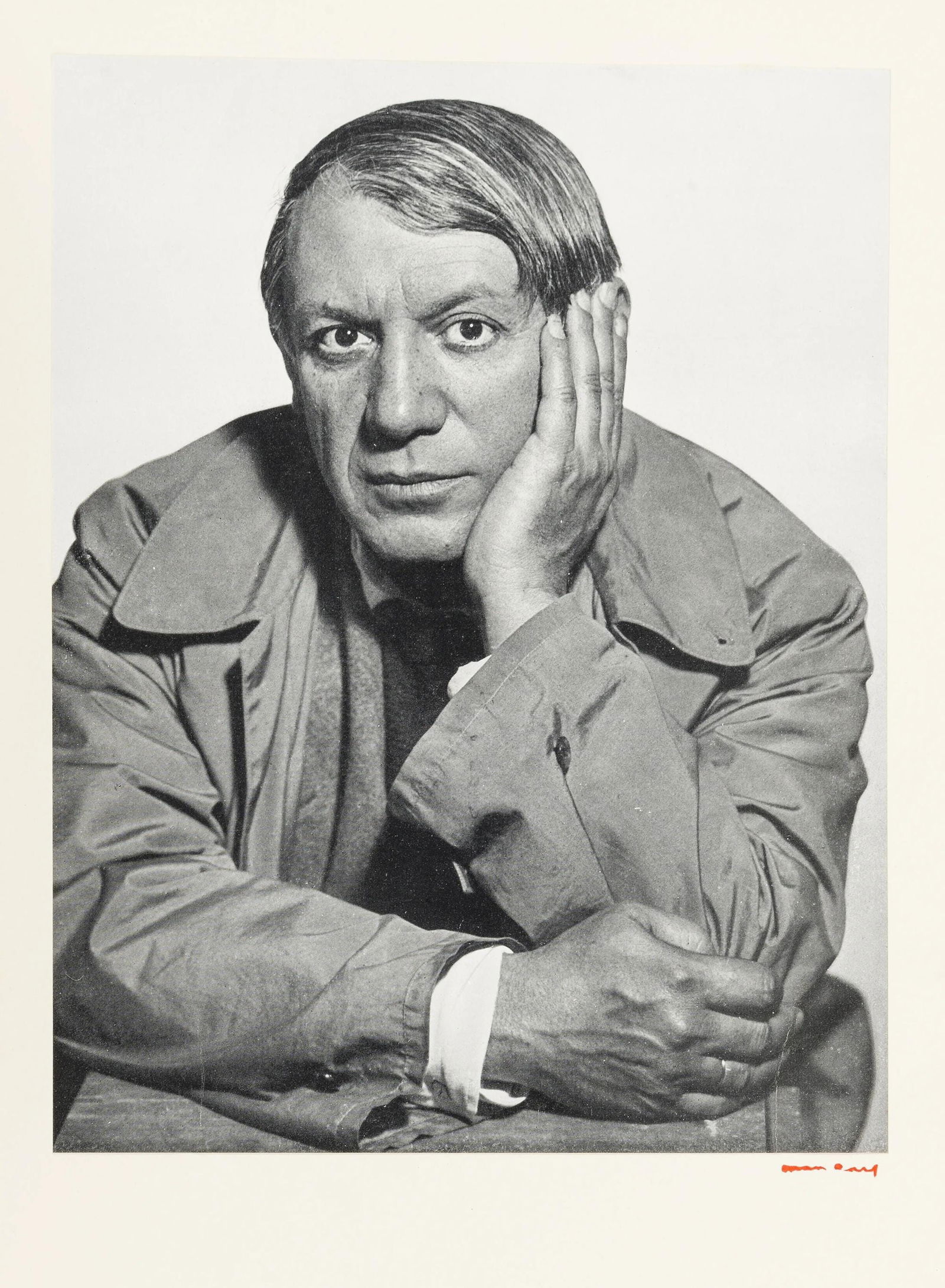 Man Ray, Pablo Picasso, Picasso 1930-1935, Cahiers d'Art, Limited Edition Lithograph: Lithograph on velin paper. Paper size: 12.6 x 9.84 inches. Excellent condition. Stamp-signed and unnumbered, as issued. Good condition. Notes: From the album, Picasso 1930-1935, 1936. Published and