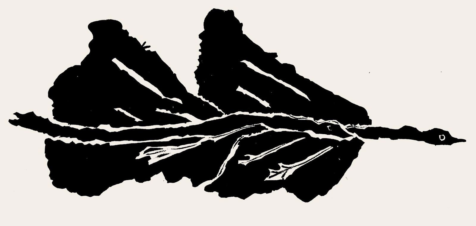 Georges Braque, Composition, Derriere le miroir, Limited Edition Lithograph: Lithograph on velin paper. Paper size: 15 x 11 inches. Excellent condition. Inscription: Unsigned and unnumbered, as issued. Notes: From Derriere le miroir, N deg 121-122, 1960. Published by Aime Maeg