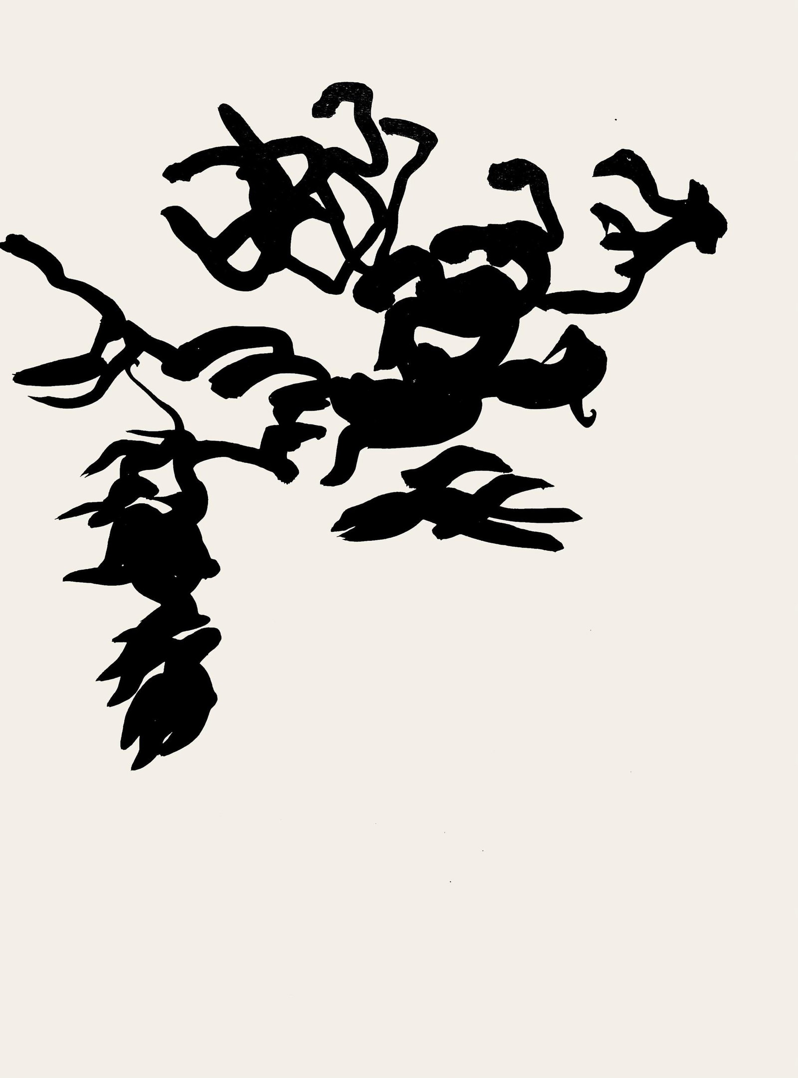 Eduardo Chillida, Composition, Derriere le miroir, Limited Edition Lithograph: Lithograph on velin paper. Paper size: 15 x 11 inches. Excellent condition. Inscription: Unsigned and unnumbered, as issued. Notes: From Derriere le miroir, N deg 124, 1961. Published by Aime Maeght,