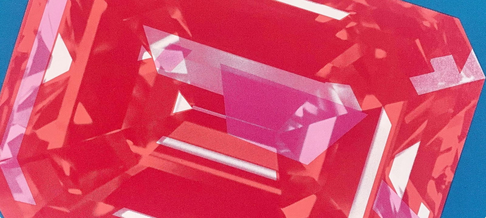 Richard Bernstein, Ruby, Signed, Limited Edition Silkscreen - 2