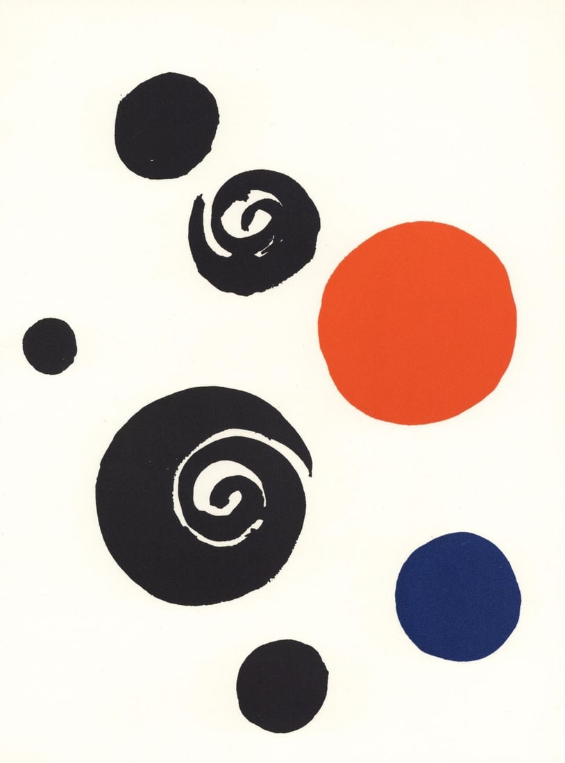 Alexander Calder, Composition, Calder, Musee National d'Art Moderne, Limited Edition Lithograph (1 of 4)