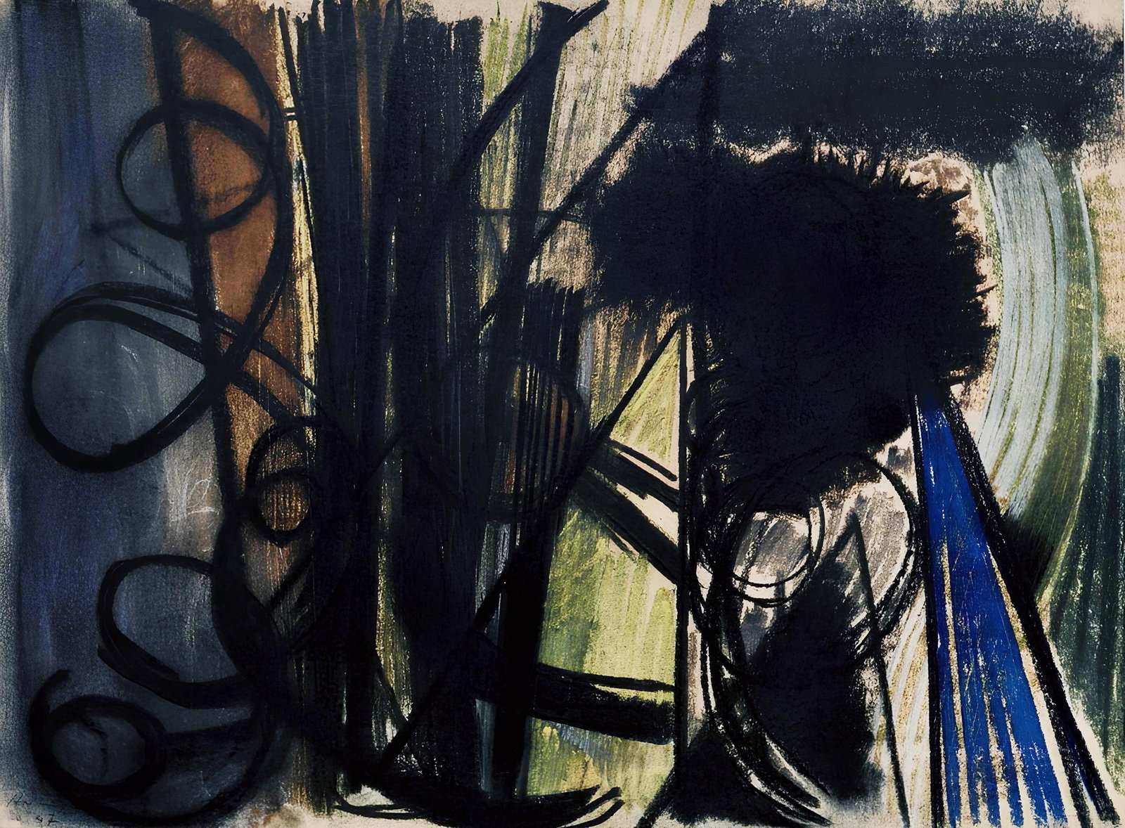 Hans Hartung, P. 1947-20, Hans Hartung, Peintres d'aujourd'hui, Limited Edition Heliogravure (1 of 4)