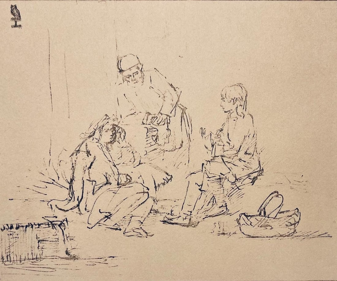 Rembrandt van Rijn, Joseph Interpreting the Dreams of Pharaoh's Officers, Limited Edition Collotype (1 of 4)