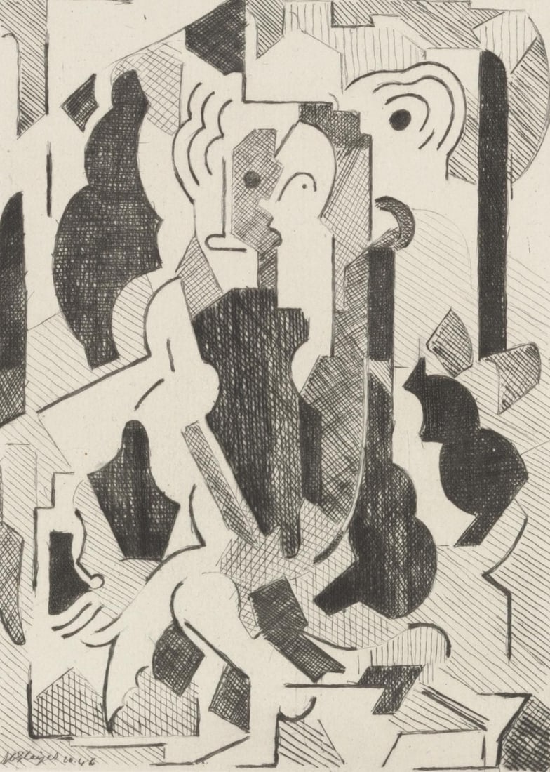 Albert Gleizes, Composition, Du cubisme, Limited Edition Etching (1 of 4)