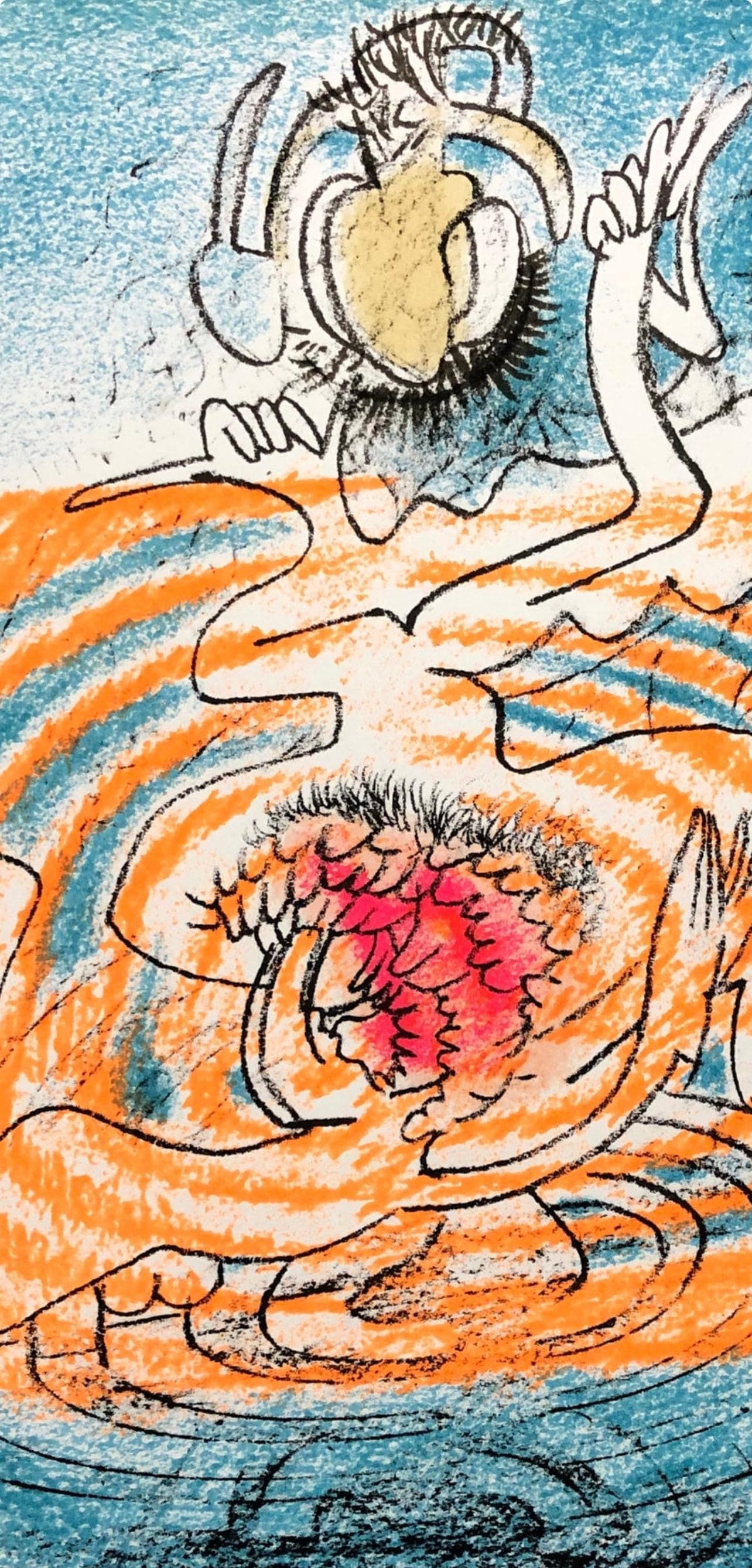 Roberto Matta, Composition, XXe siecle, Limited Edition Lithograph - 2