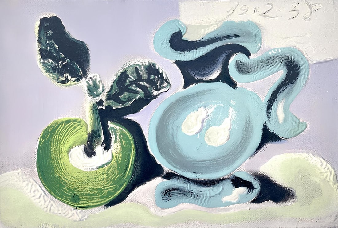 Pablo Picasso, Composition (Cramer 88), Dans l'Atelier de Picasso, Limited Edition Lithograph: Lithograph on velin d'Arches a la forme savoir paper. Paper size: 9.25 x 14 inches. Excellent condition. Unsigned and unnumbered, as issued. Notes: From the volume, Dans l'Atelier de Picasso, 1957. Pu